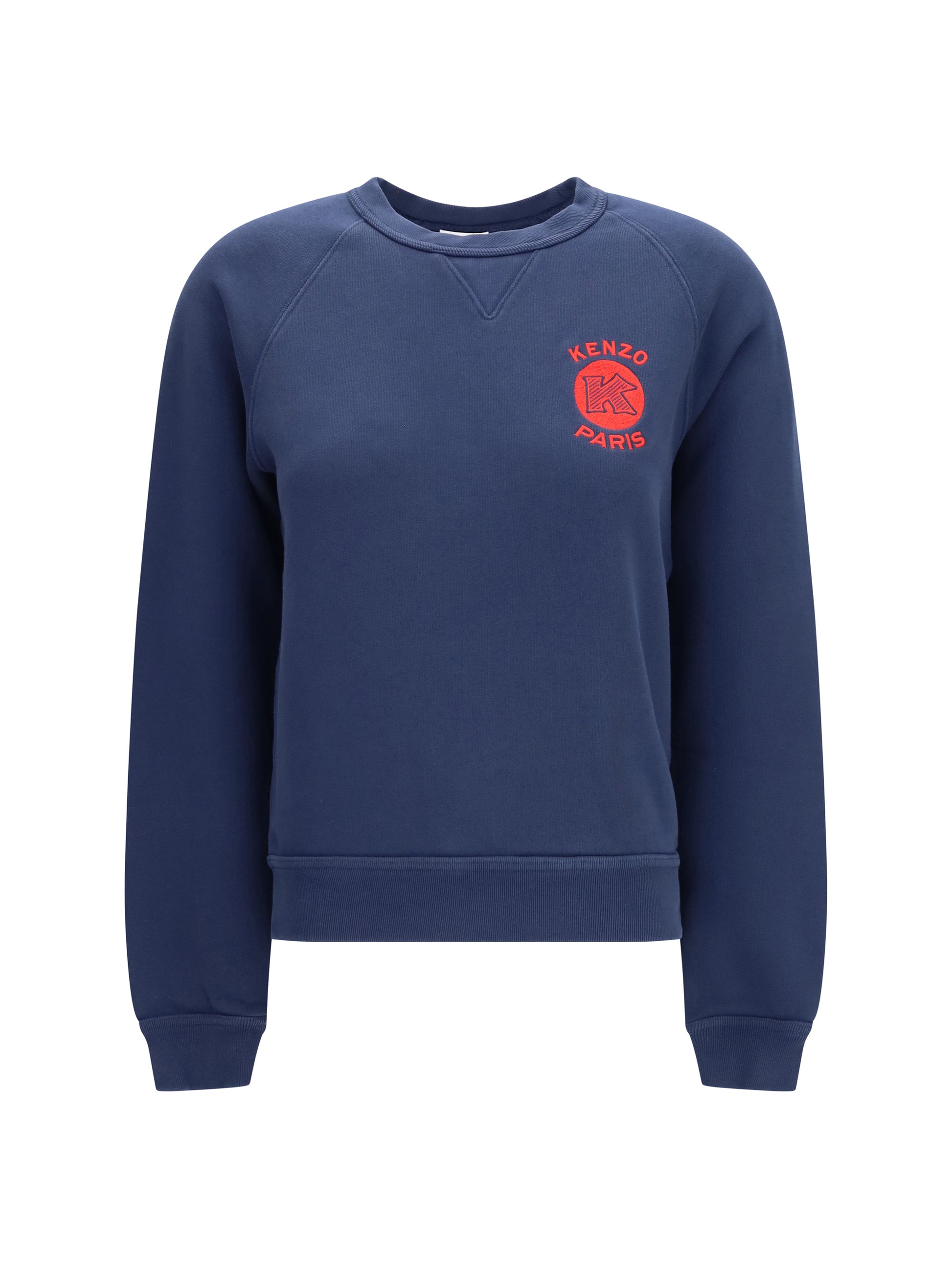 Kenzo Women Kenzo Paris Emblem Embroidered Cotton Sweatshirt KENZO