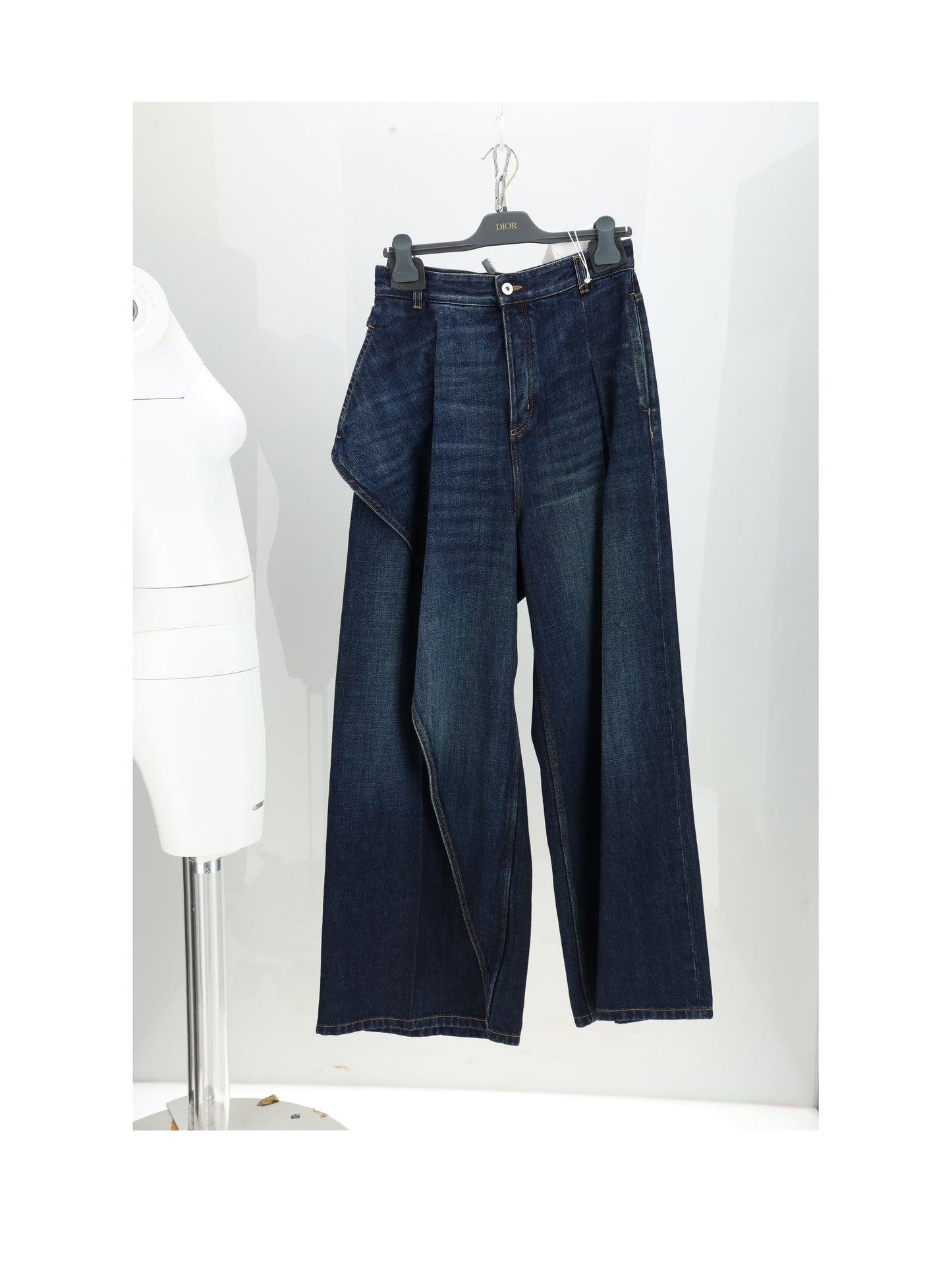 Dior Women Denim Ruffles CHRISTIAN DIOR