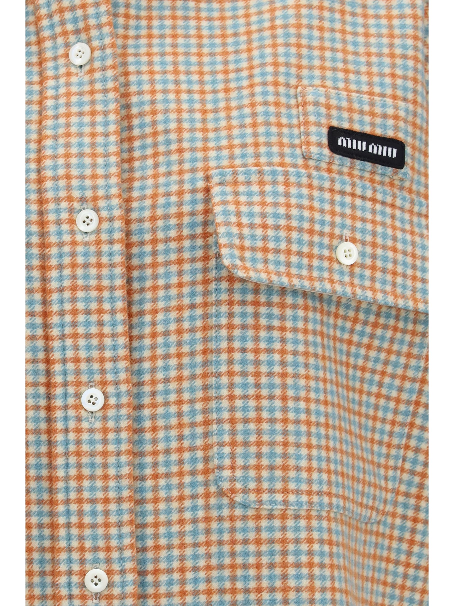 Miu Miu Women Virgin Wool-Blend Shirt MIU MIU