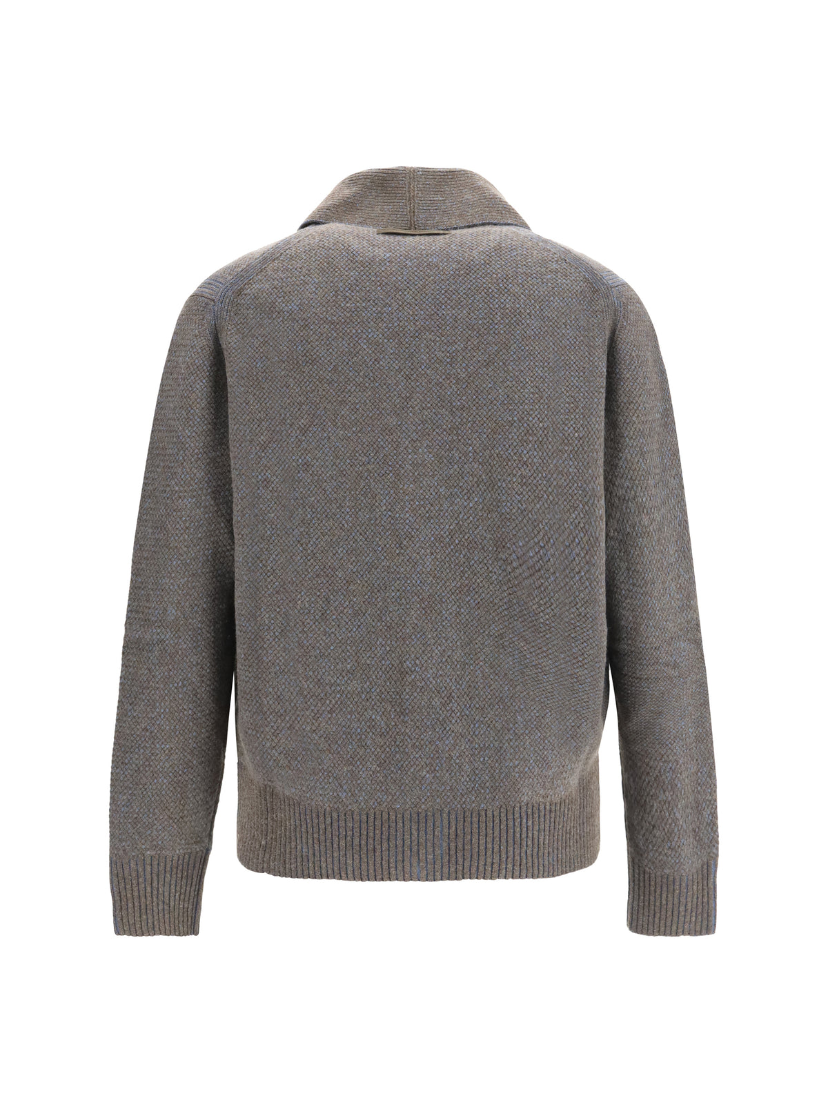Zegna Men Cashmere And Wool V-Neck Cardigan ZEGNA