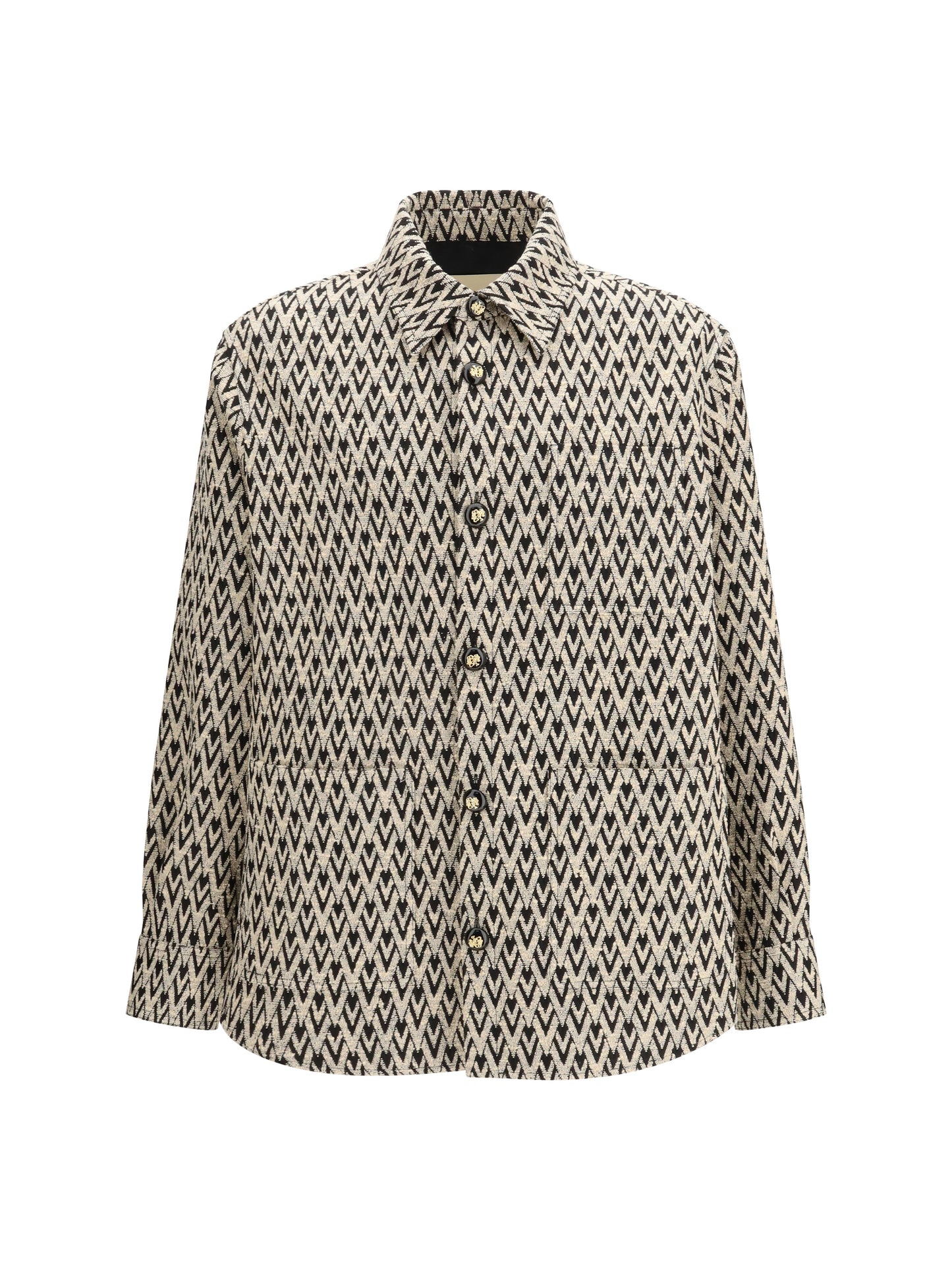 Valentino Men Mixed Cotton Jacquard Toute La V Jacket VALENTINO