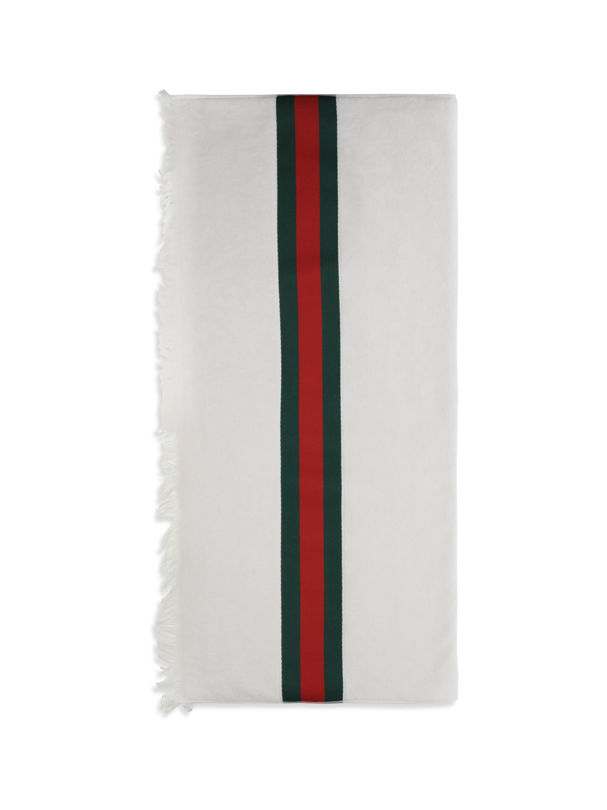 Gucci Women Cotton Terry Towel With Web GUCCI