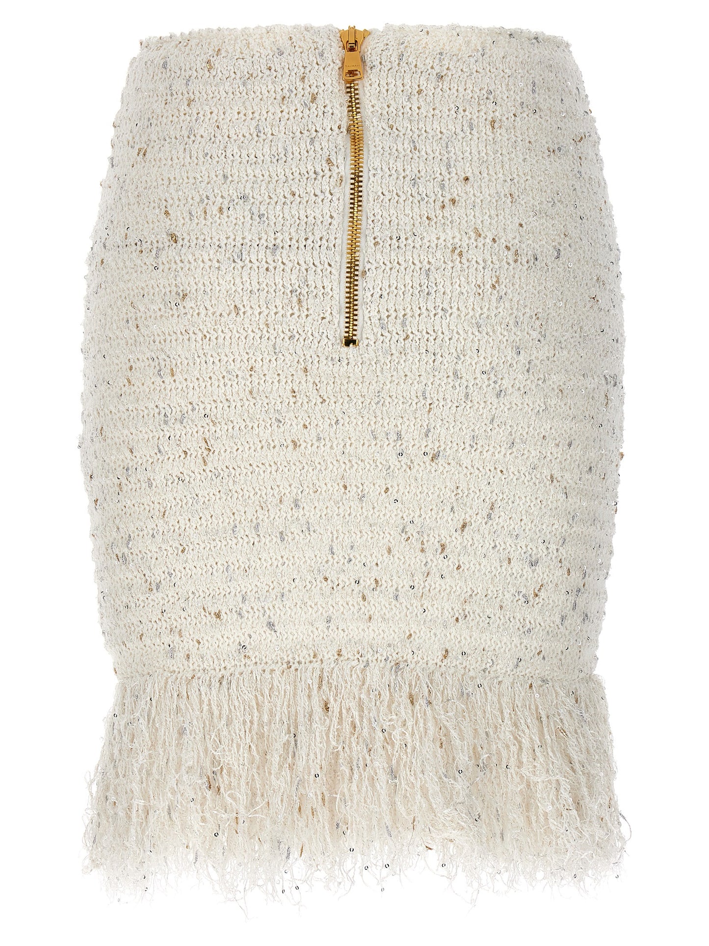 Balmain Women 'Fringed Tweed' Skirt BALMAIN