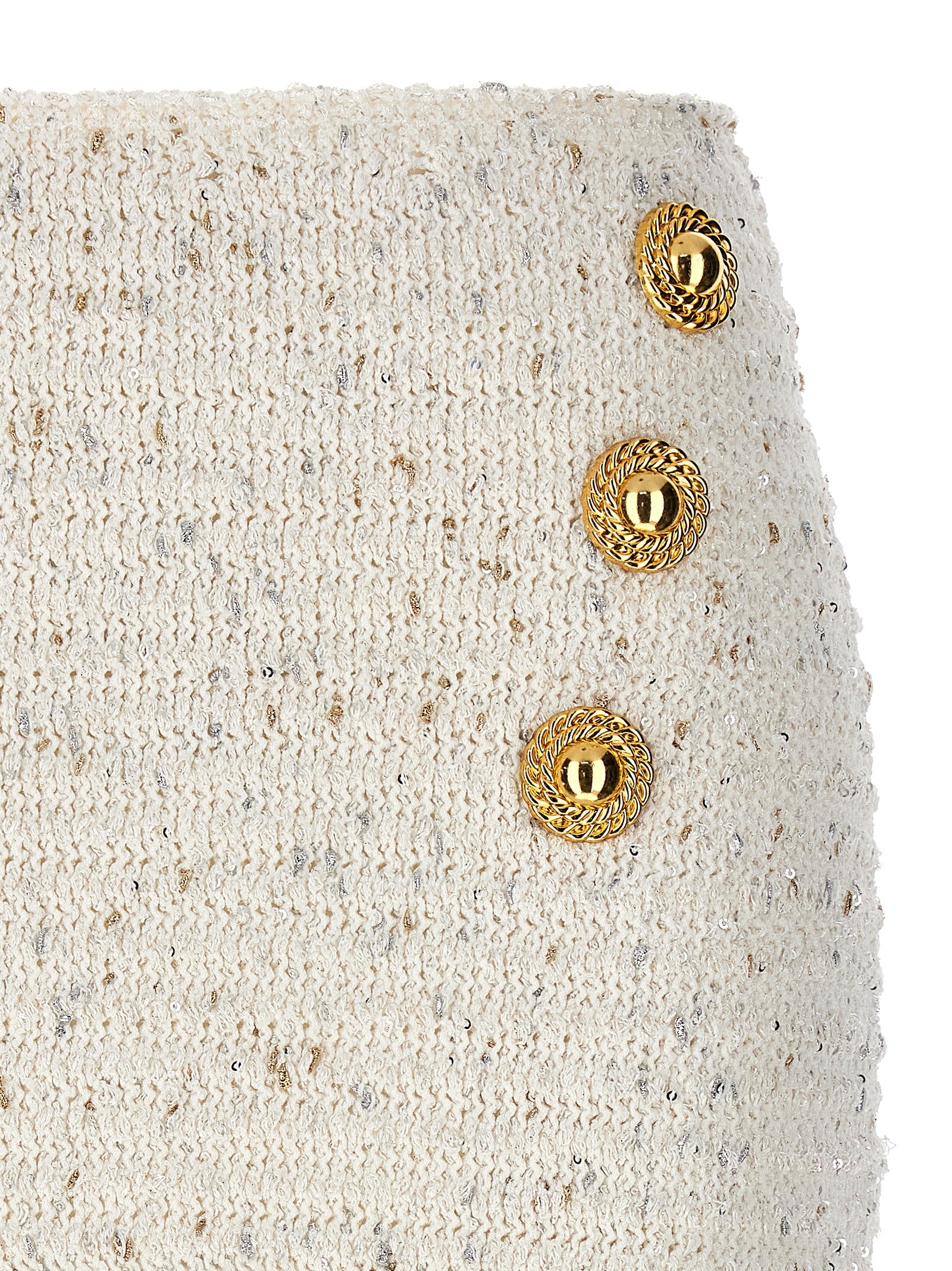 Balmain Women 'Fringed Tweed' Skirt BALMAIN