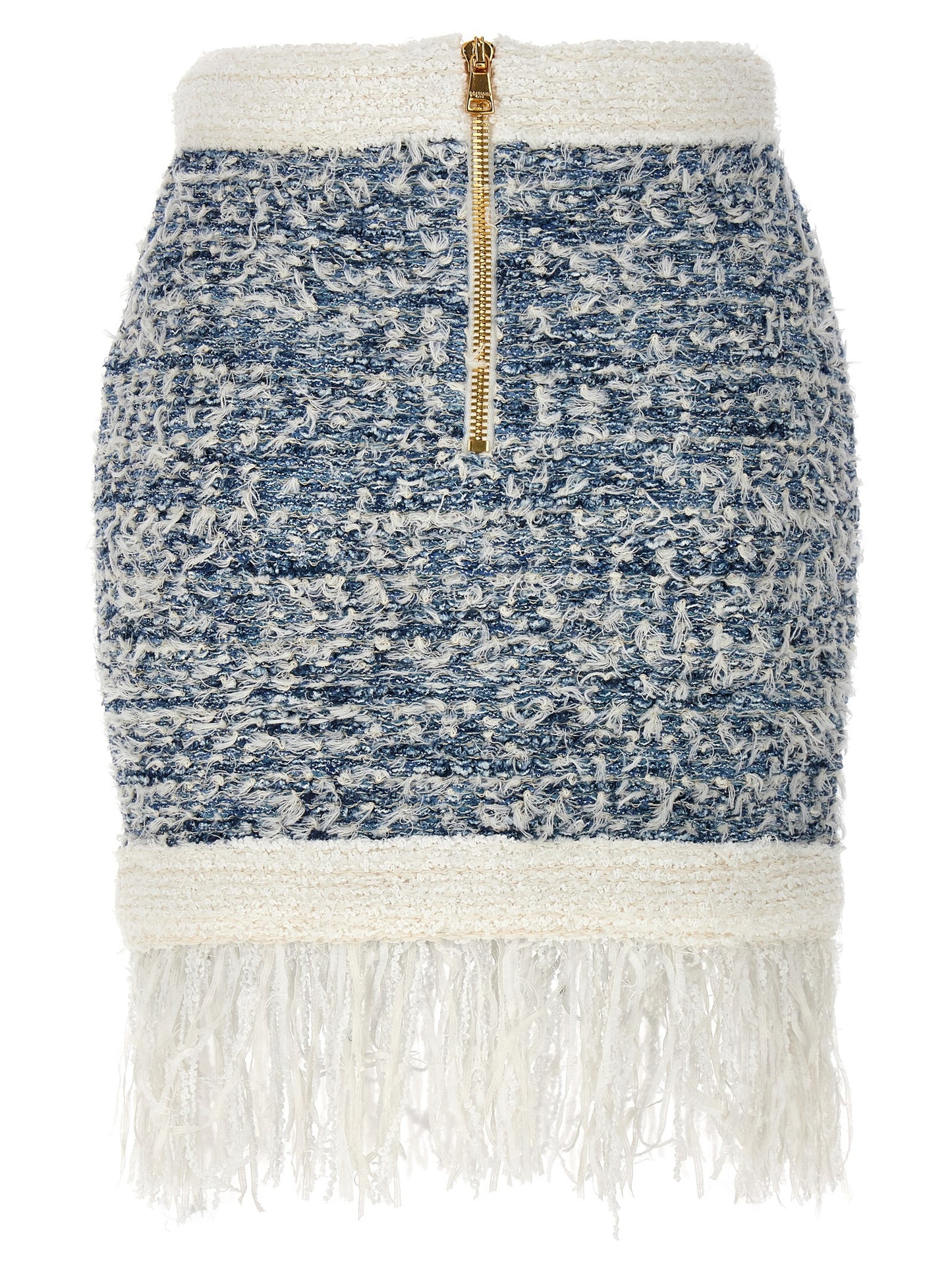 Balmain Women Fringed Tweed Skirt BALMAIN
