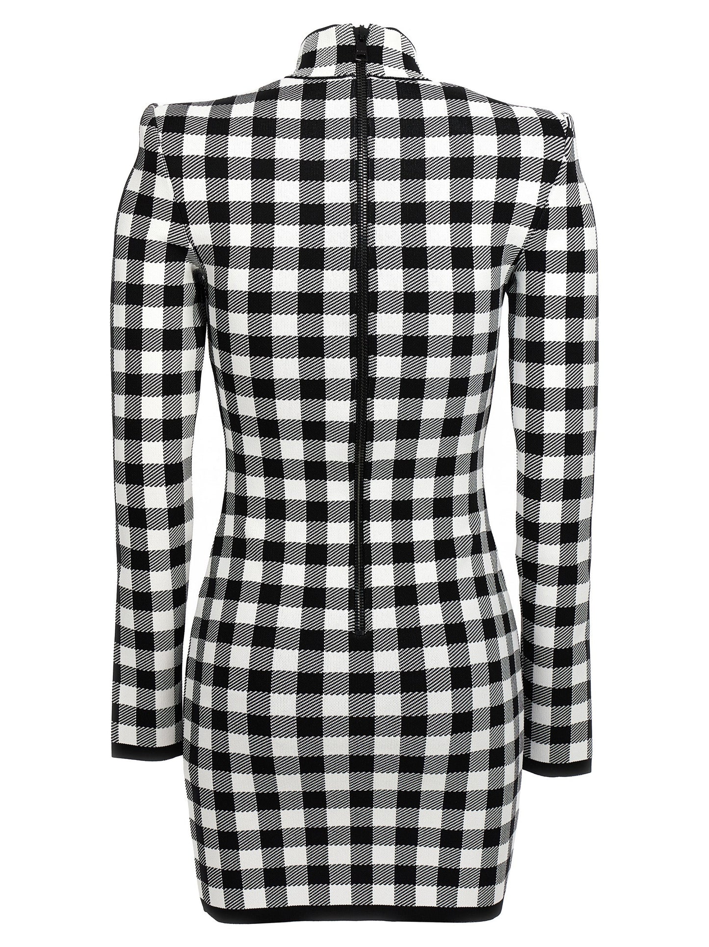 Balmain Women Vichy Knit Dress BALMAIN