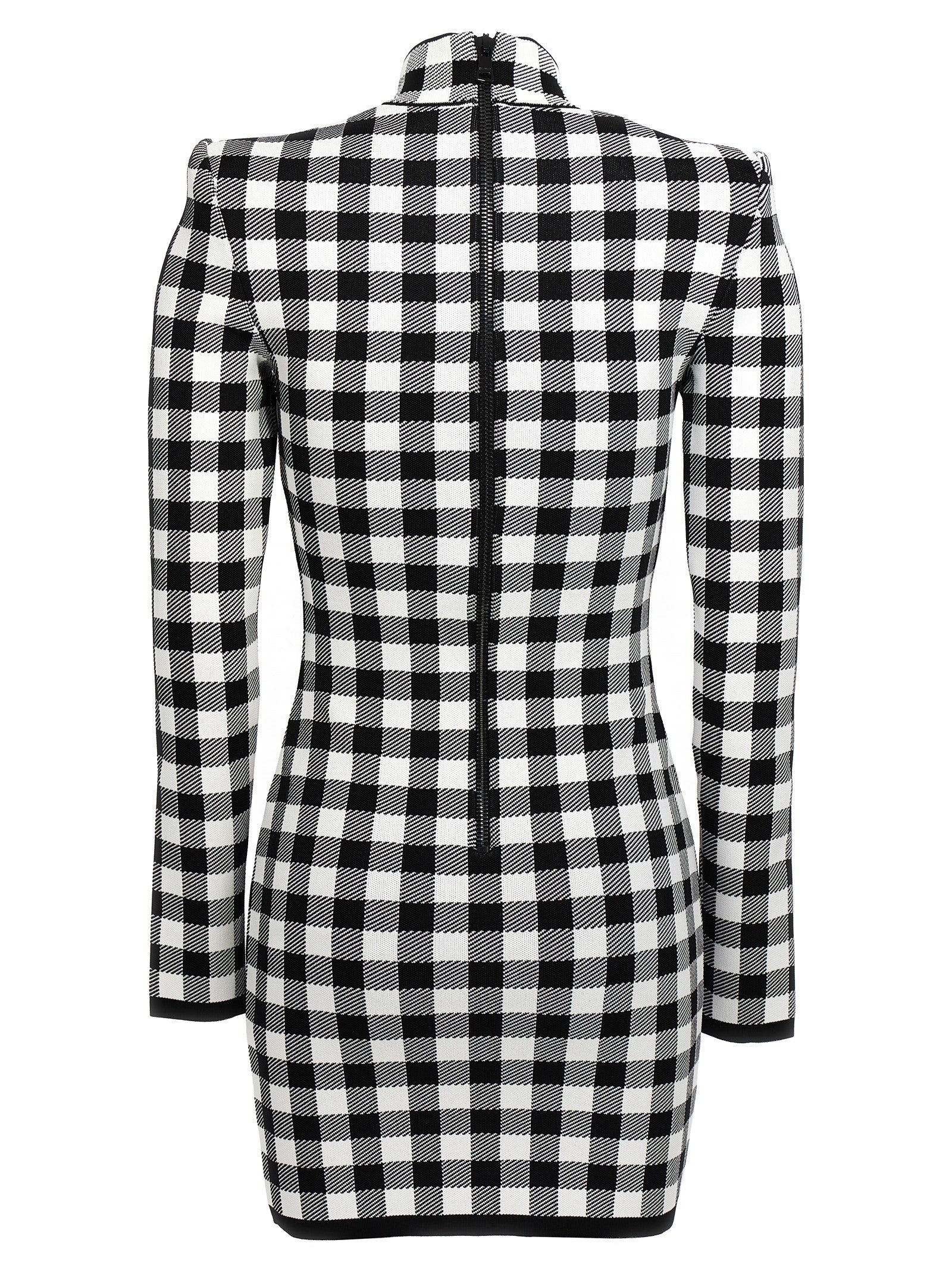 Balmain Women Vichy Knit Dress BALMAIN