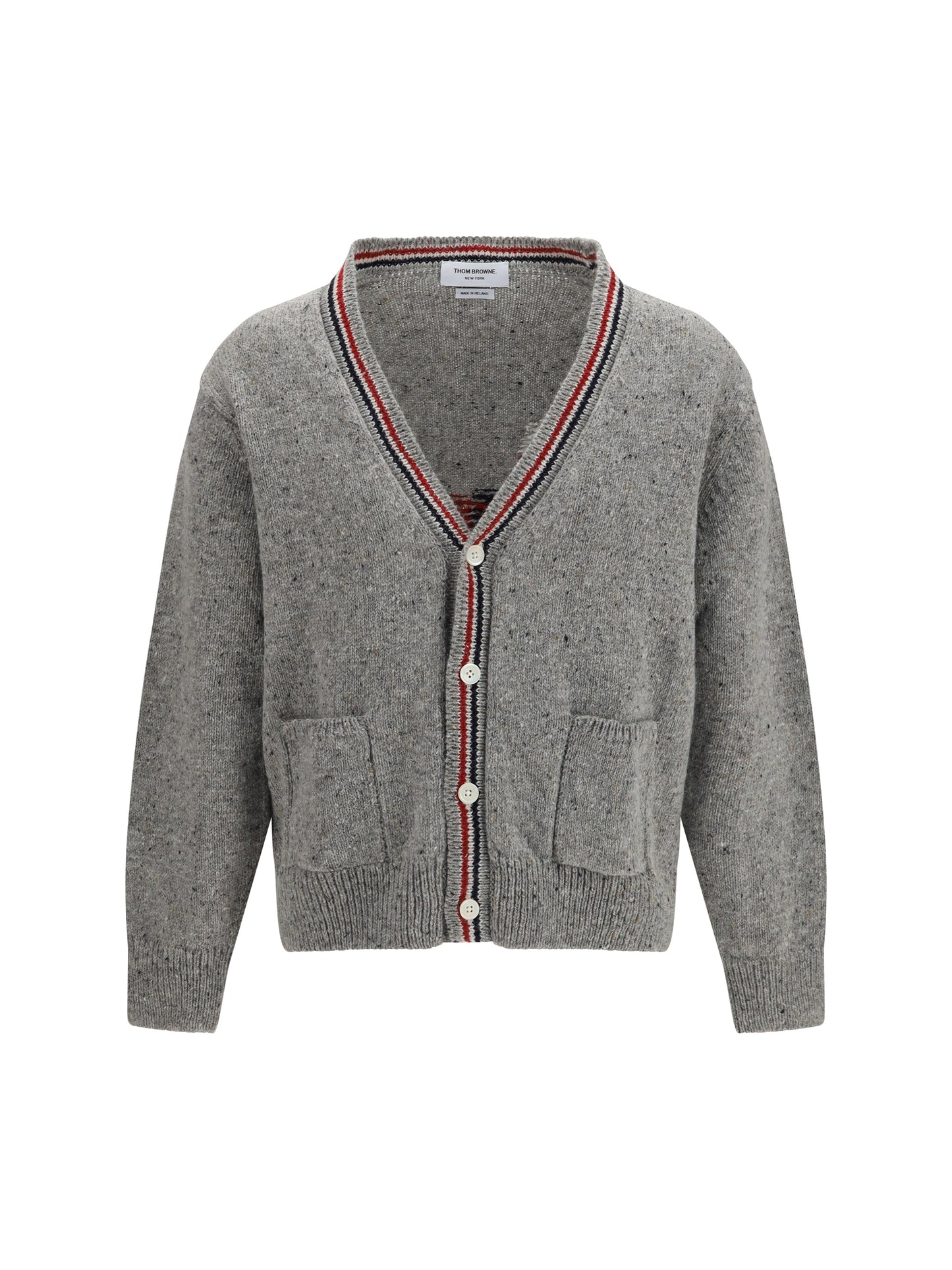 Thom Browne Men Hector Donegal Yarn Cardigan THOM BROWNE