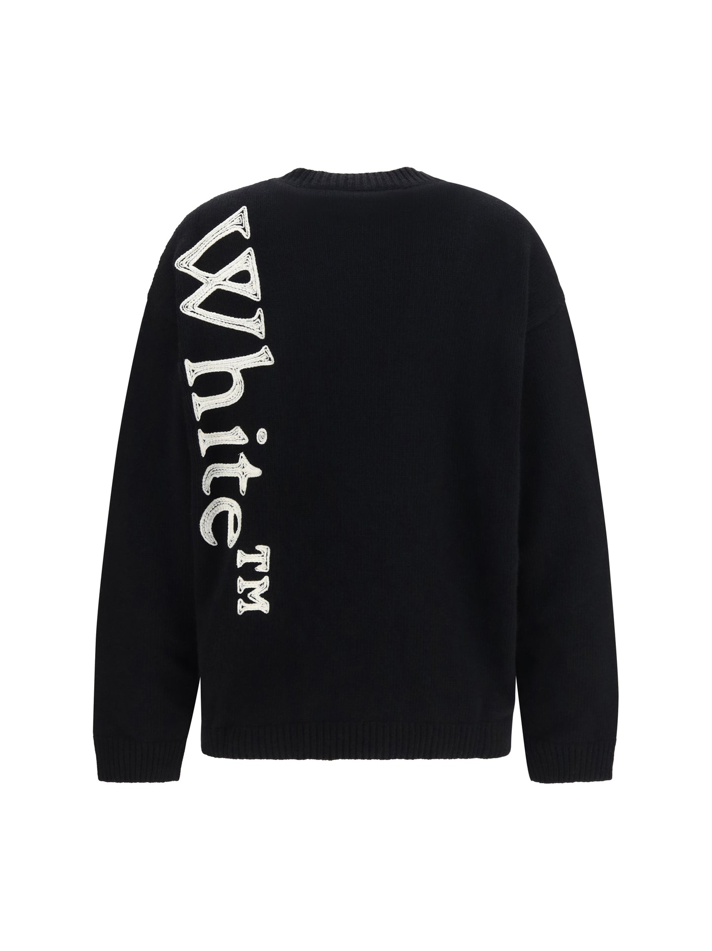 Off-White Women Vertical Bookish Crewneck Sweater OFF-WHITE