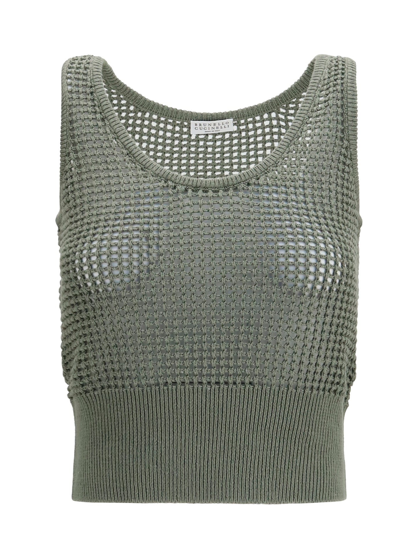 Brunello Cucinelli Women Perforated Sequin Tank Top BRUNELLO CUCINELLI