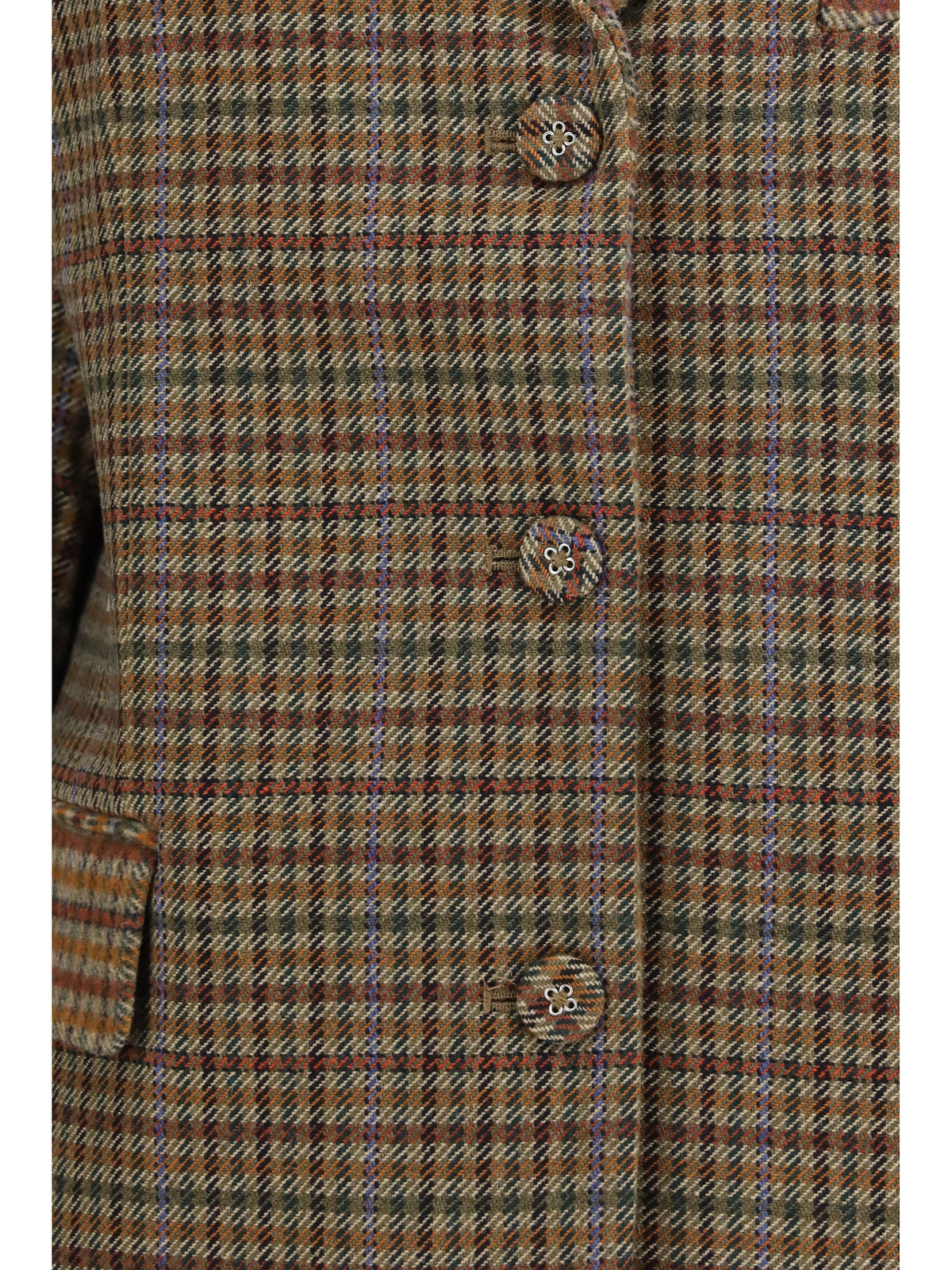 Ganni Women Checked Twill Blazer GANNI