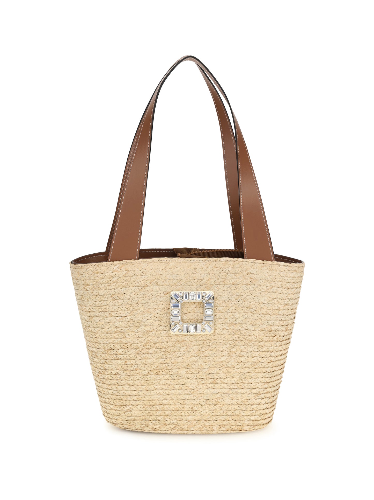 Roger Vivier Women Mini Viv’ Skate Raffia Bucket Bag ROGER VIVIER