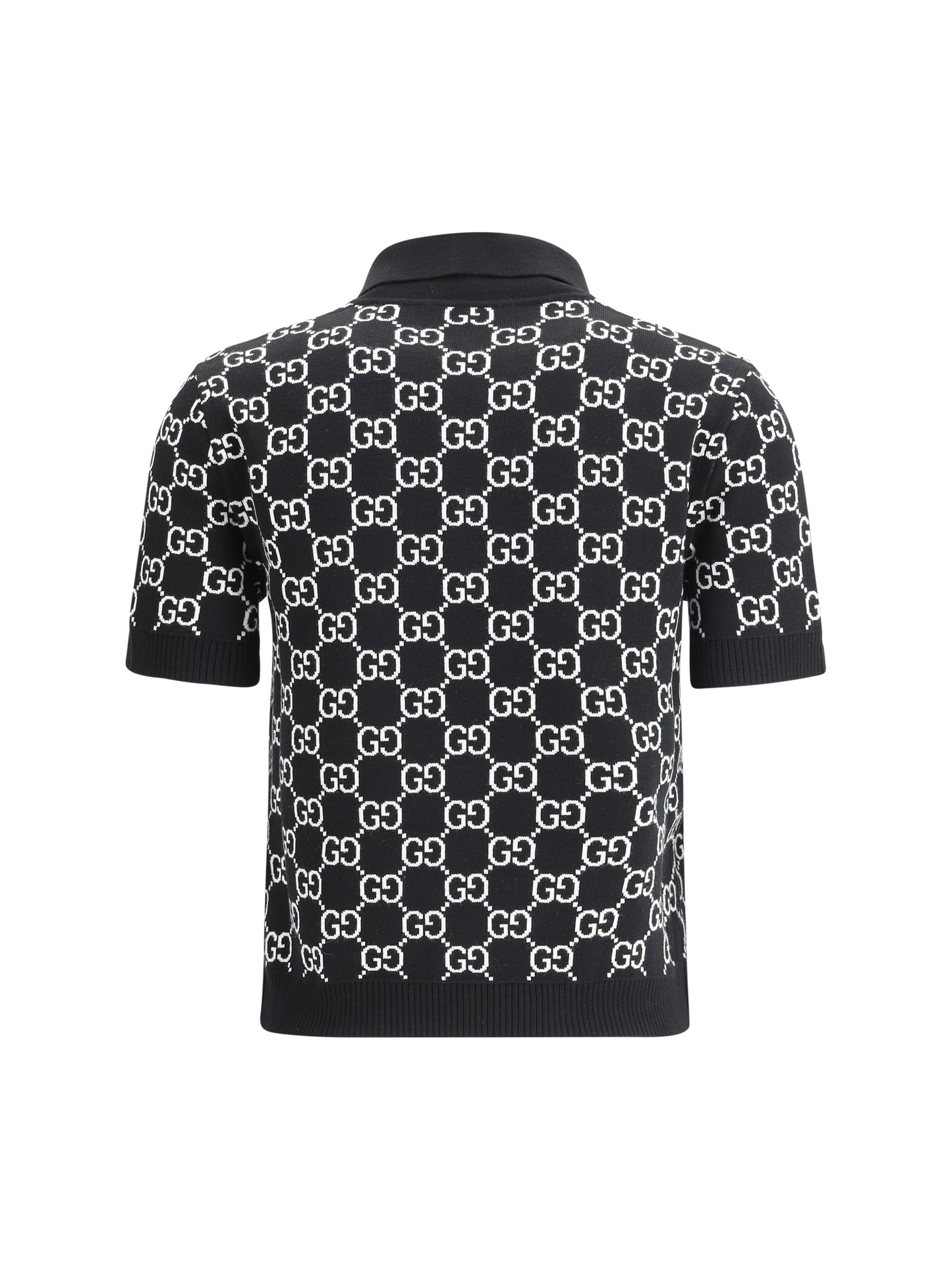 Gucci Women Gg Wool Jacquard Polo Top GUCCI