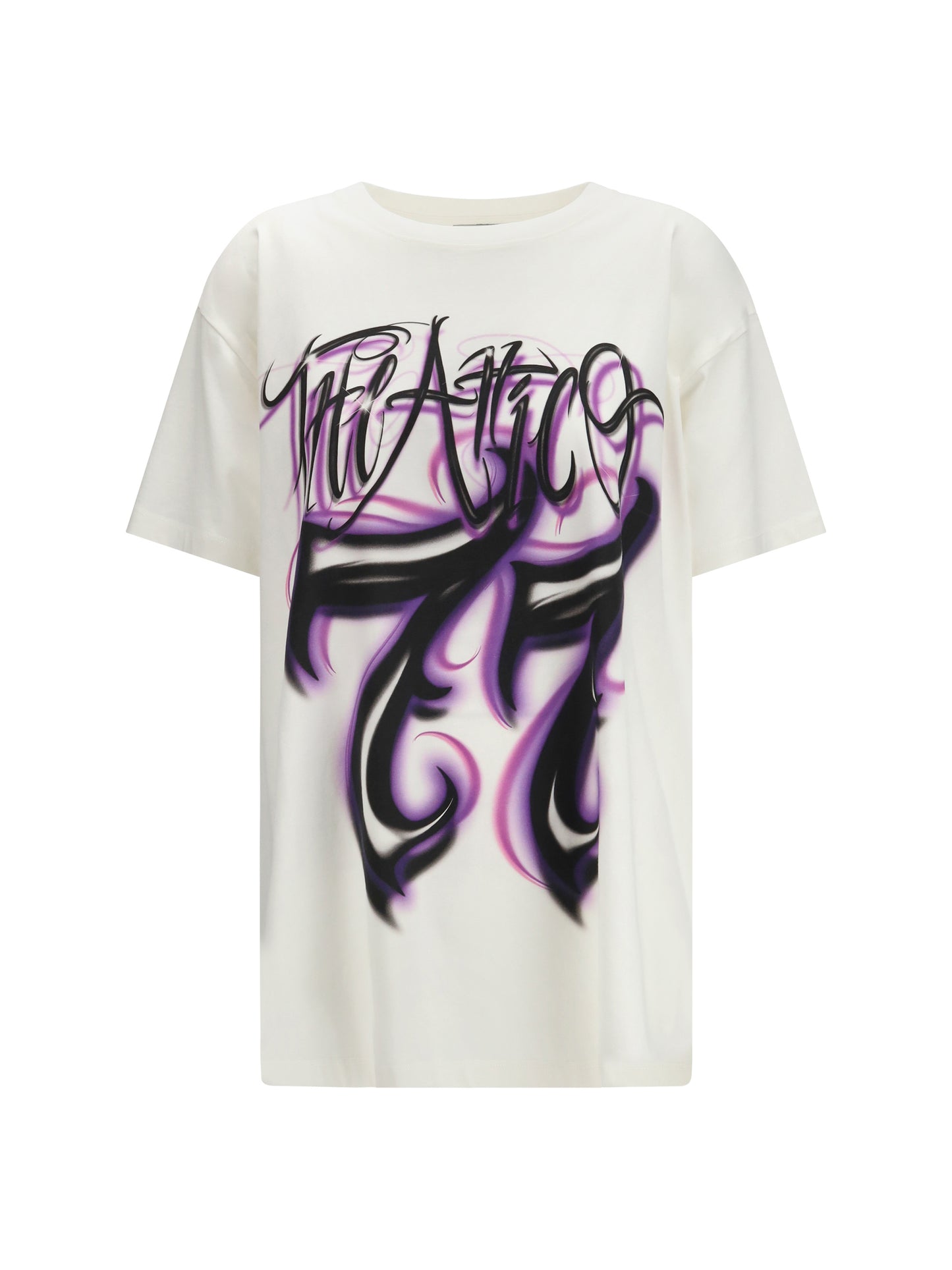 The Attico Women Oversized Graphic Logo T-Shirt THE ATTICO