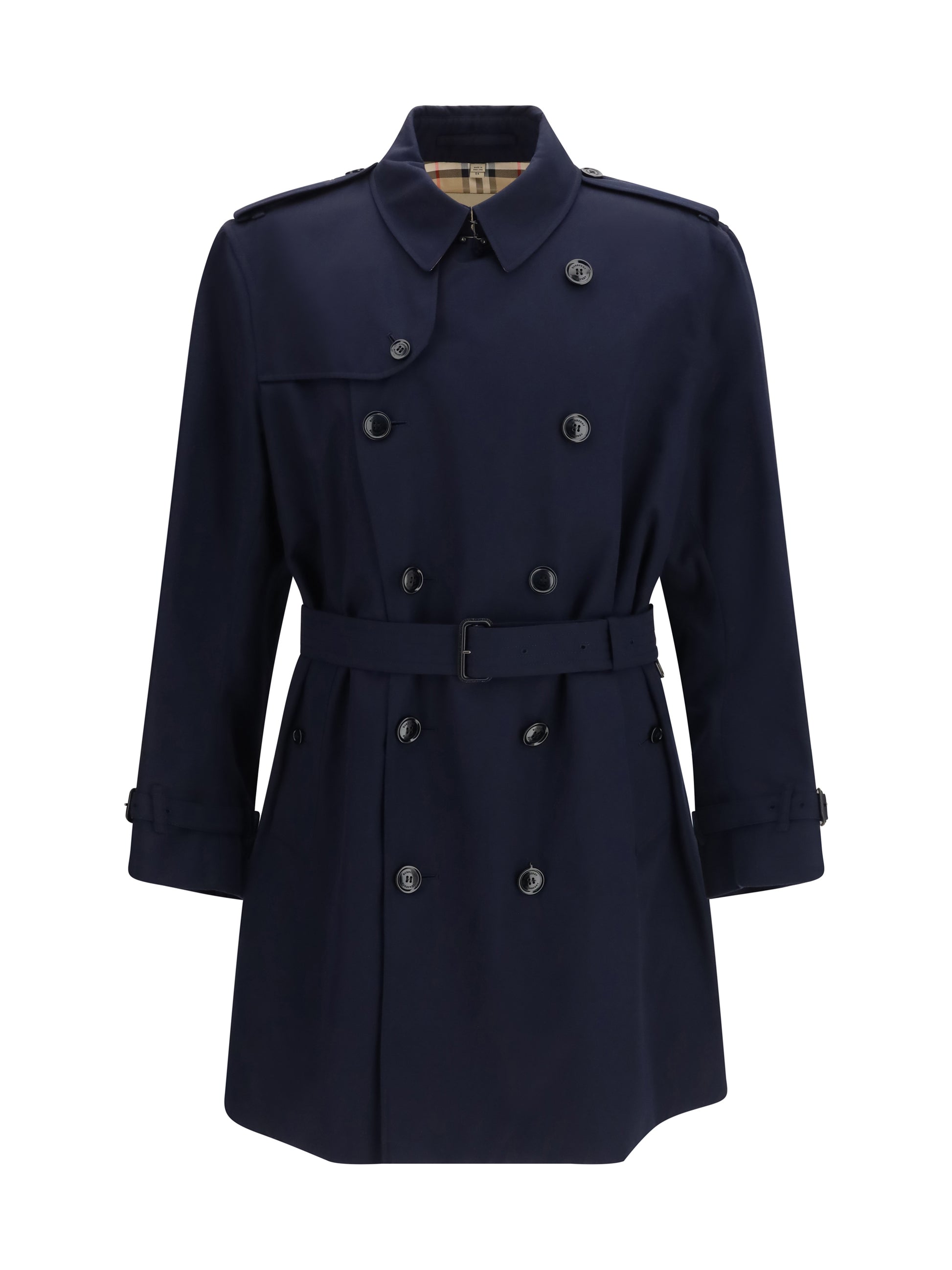 Burberry Men Double-Breasted Belted Trench Coat BURBERRY