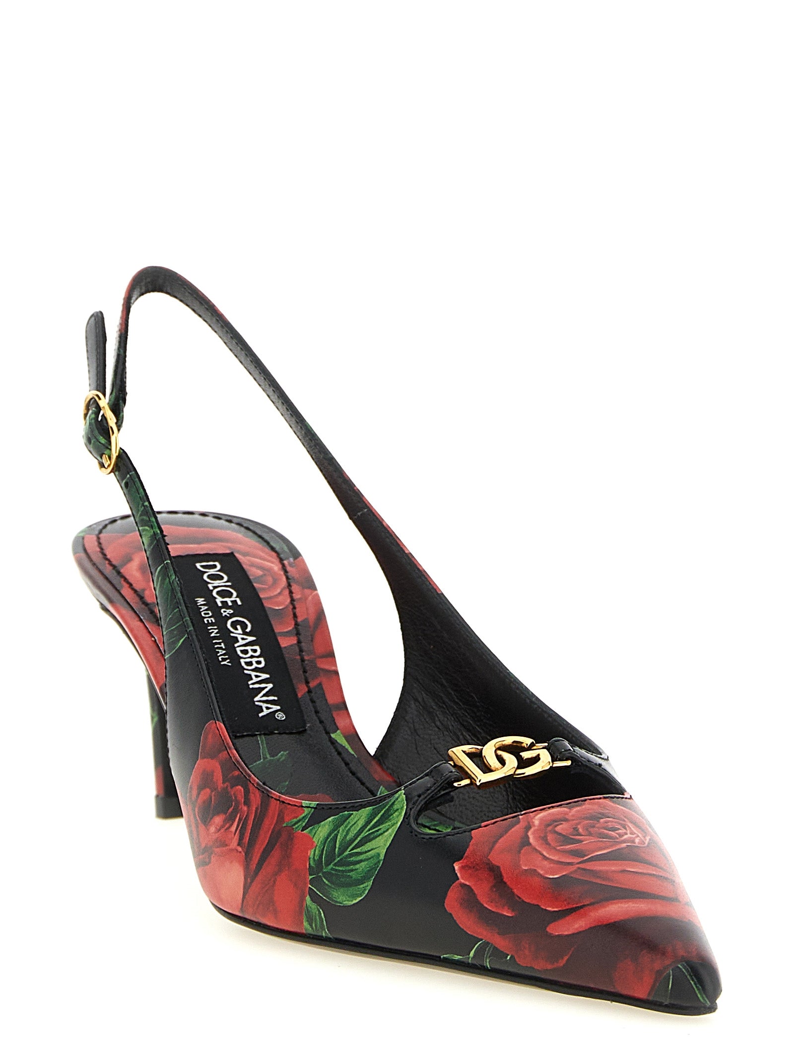 Dolce & Gabbana Women Rose Print Slingbacks DOLCE & GABBANA