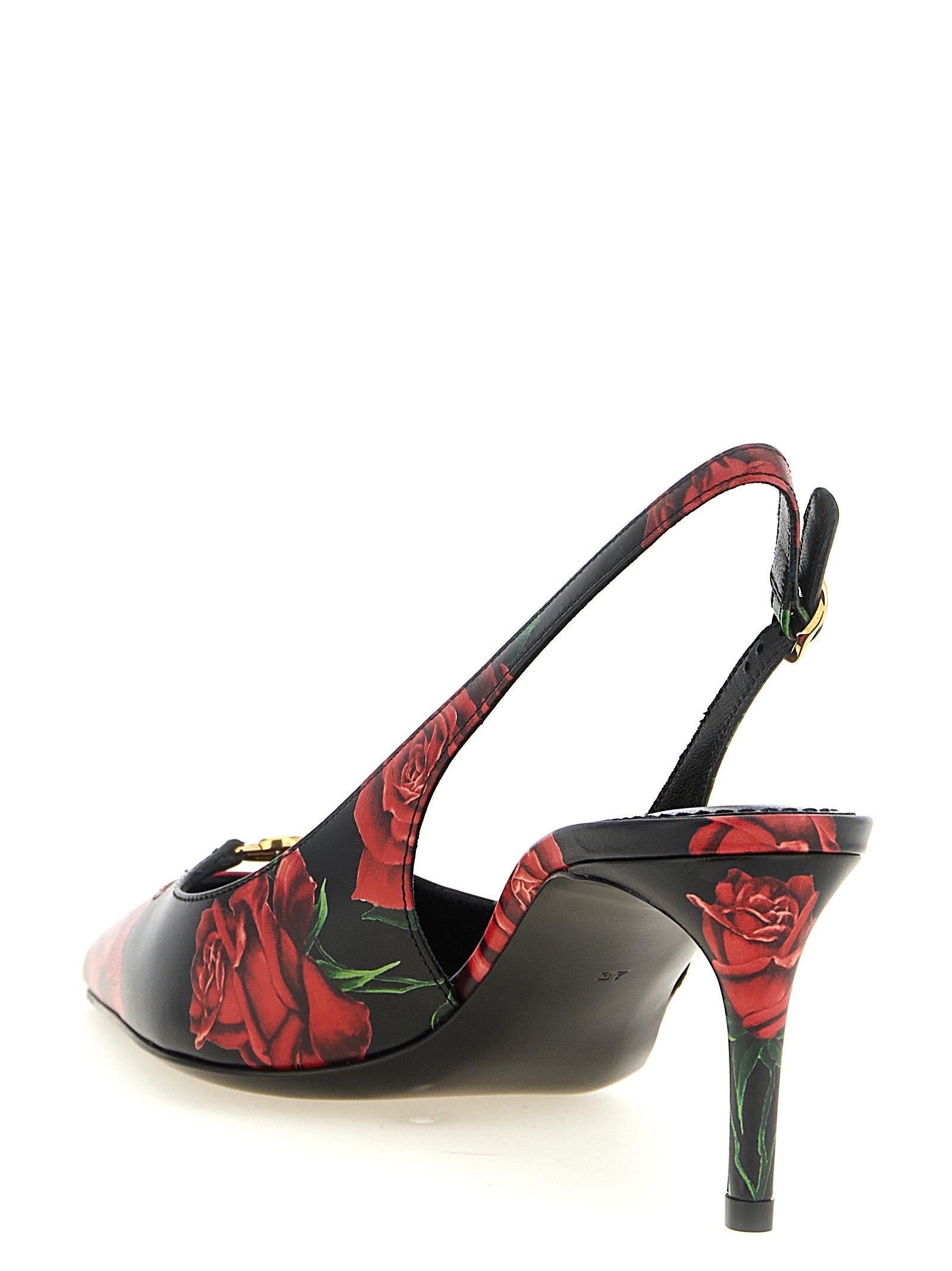 Dolce & Gabbana Women Rose Print Slingbacks DOLCE & GABBANA