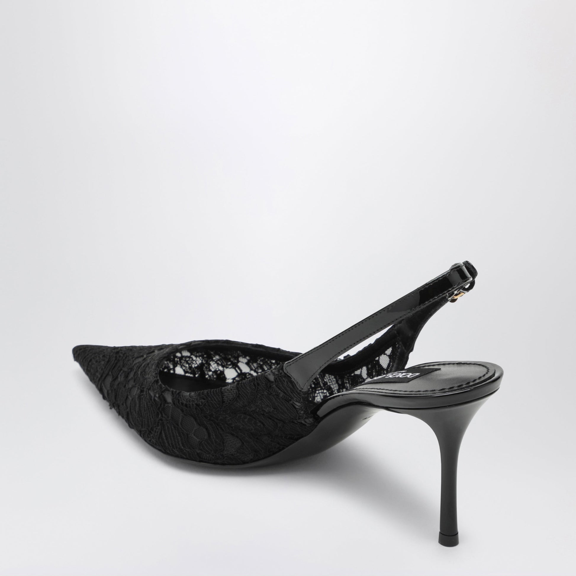 Dolce&Gabbana Cardinal Red Lace And Patent Slingback Shoes Women DOLCE & GABBANA