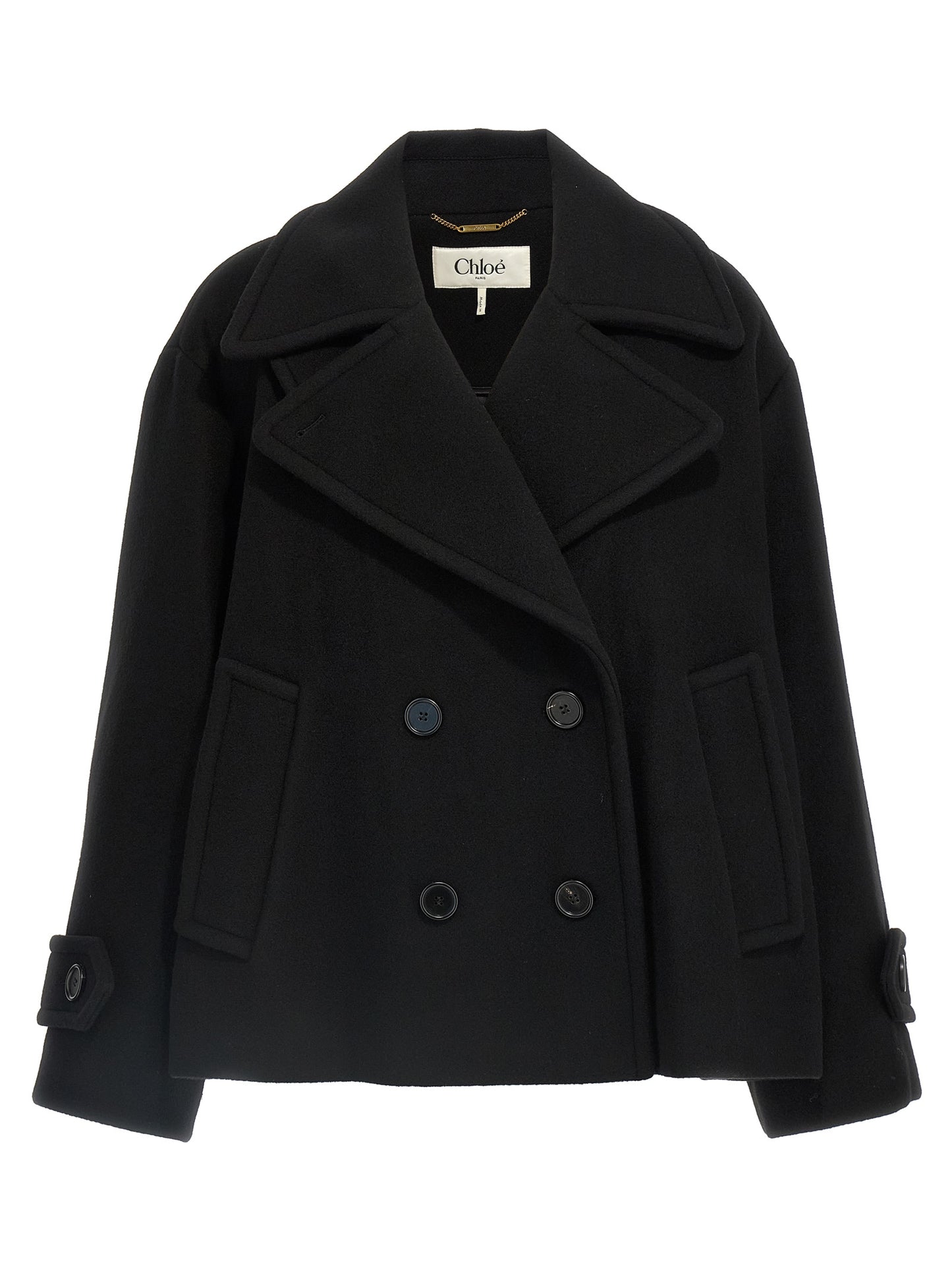 Chloé Women Double Breasted Wool Coat CHLOE