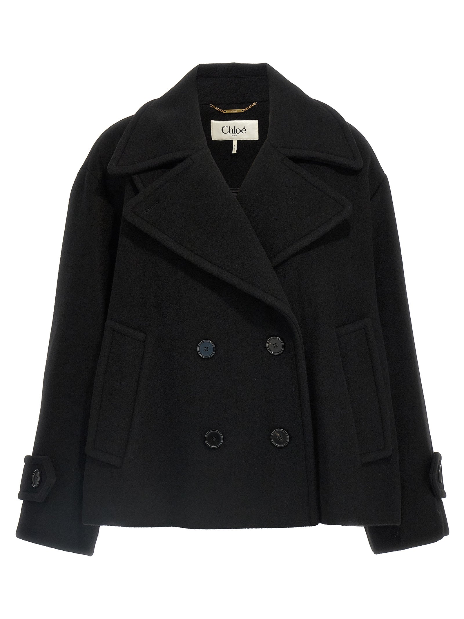 Chloé Women Double Breasted Wool Coat CHLOE