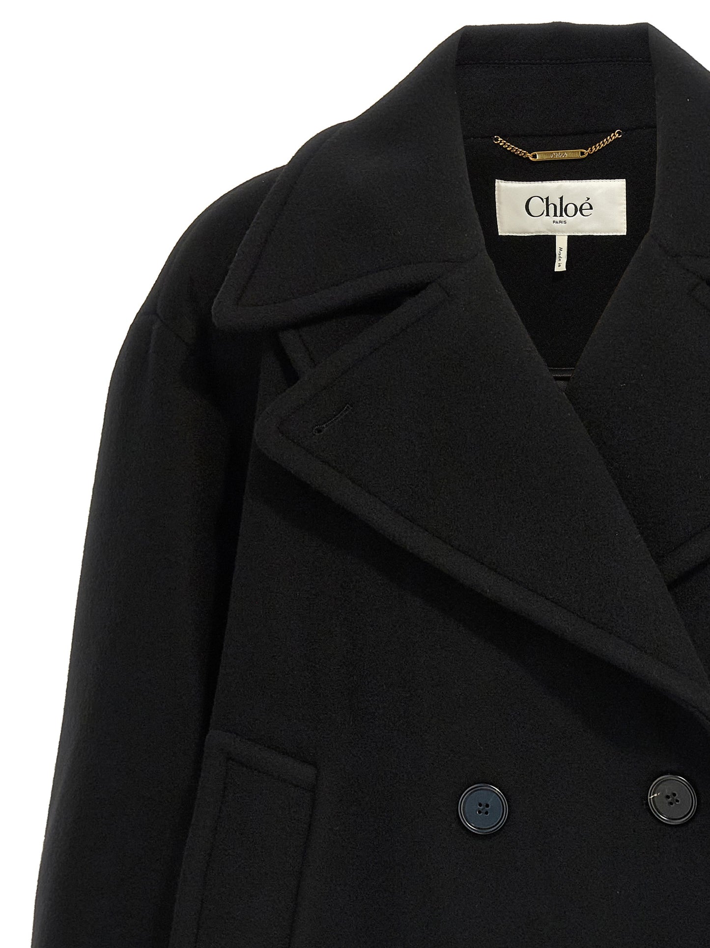 Chloé Women Double Breasted Wool Coat CHLOE