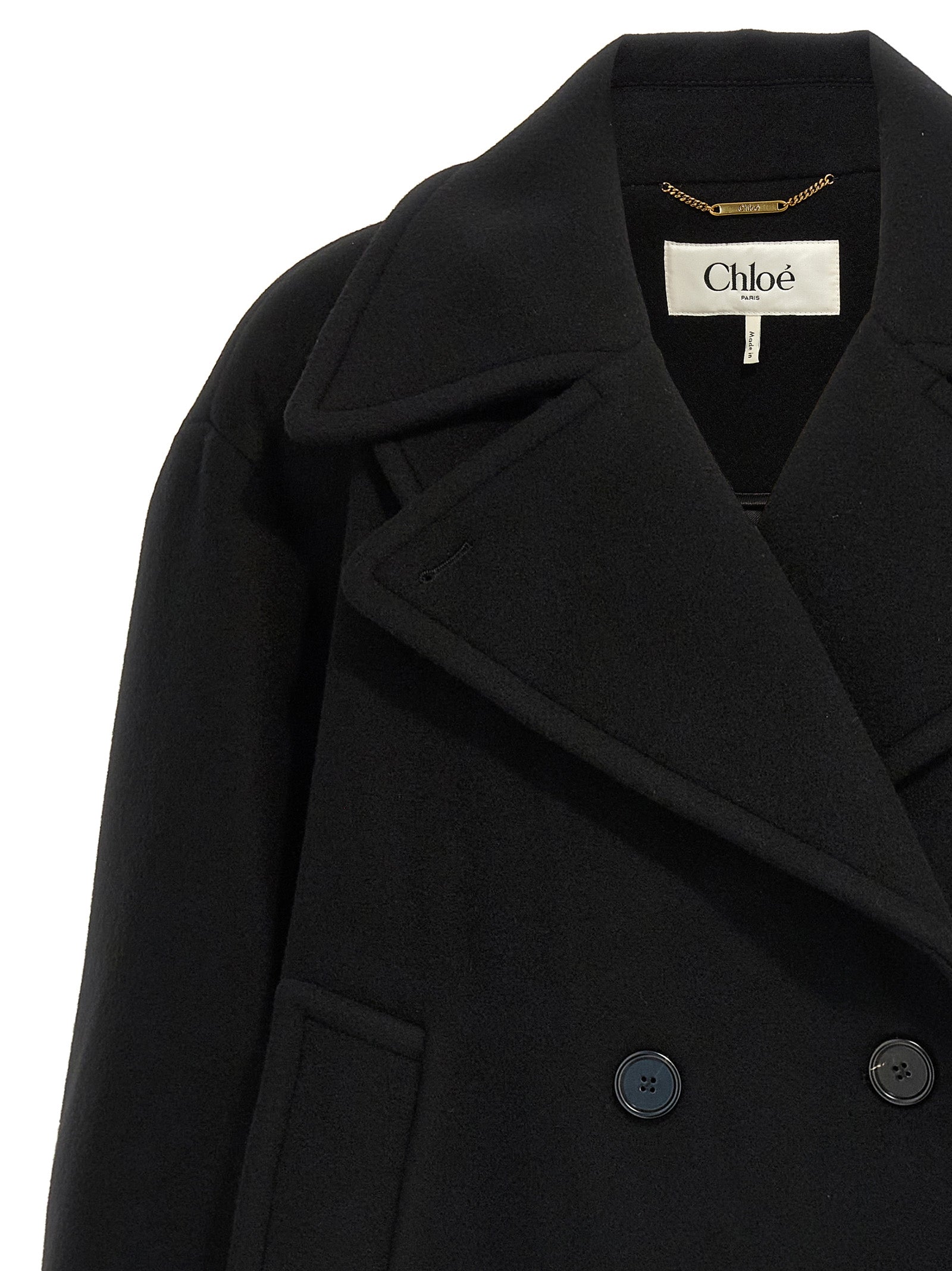Chloé Women Double Breasted Wool Coat CHLOE