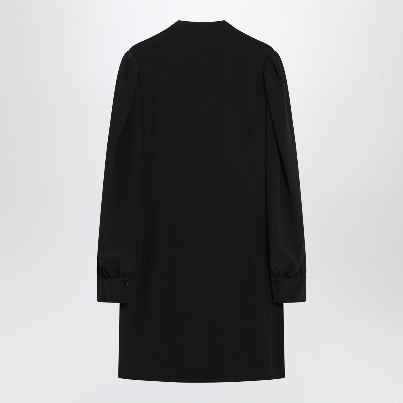 Chloe Black Ruffled Dress In Silk Blend Women CHLOE