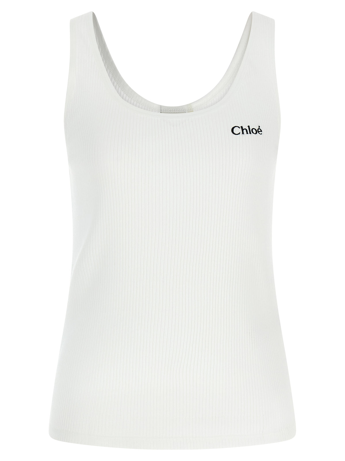 Chloé Women Logo Embroidery Top CHLOE