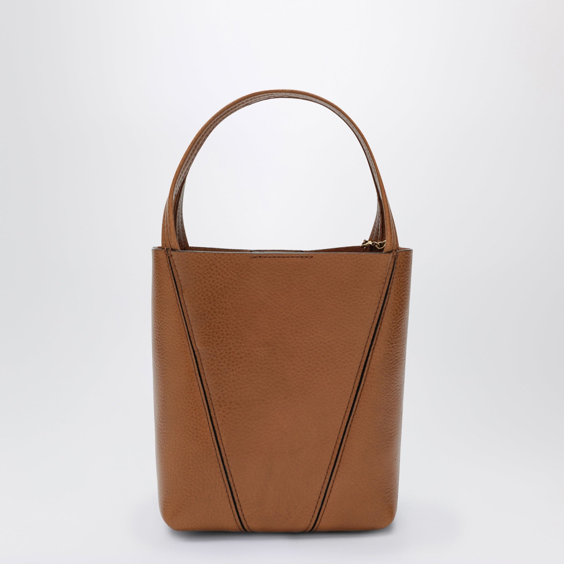 Chloe Small Spin Brown Leather Tote Bag Women CHLOE