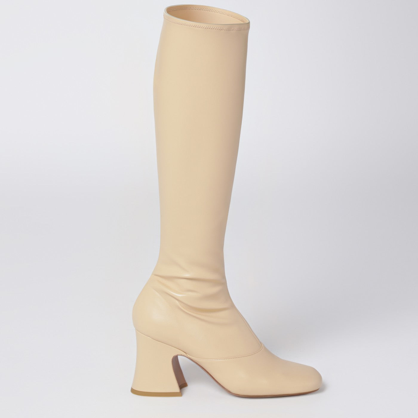 Chloe Beige Janis Heeled Boots Women CHLOE