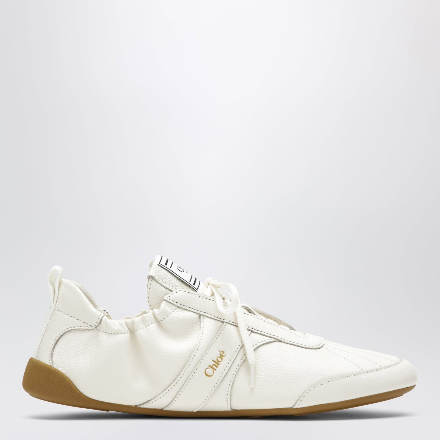Chloe White Chloe Kick Leather Sneakers Women CHLOE