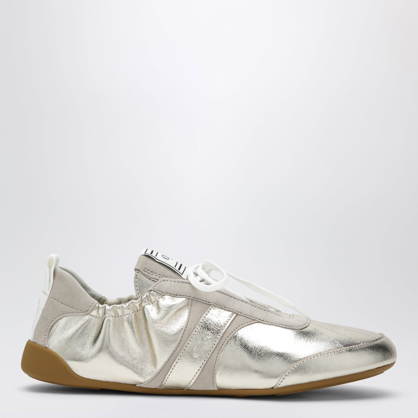 Chloe Chloe Kick Sneakers In Palladium Metallic Finish Women CHLOE