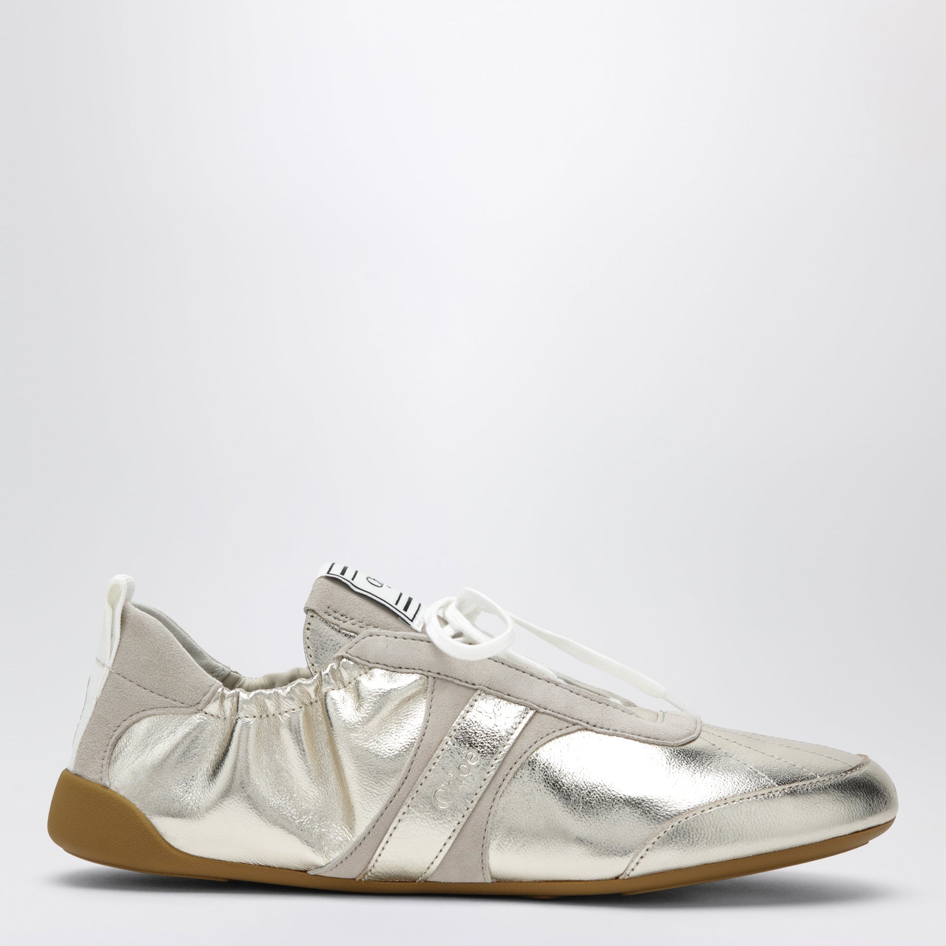 Chloe Chloe Kick Sneakers In Palladium Metallic Finish Women CHLOE