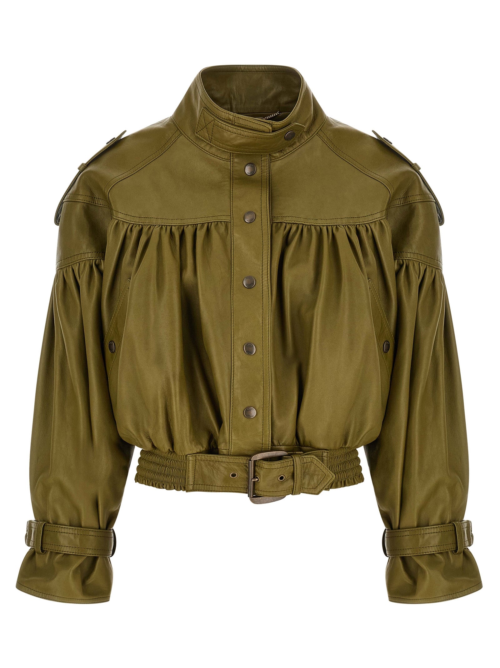 Chloé Women Smock Leather Jacket CHLOE