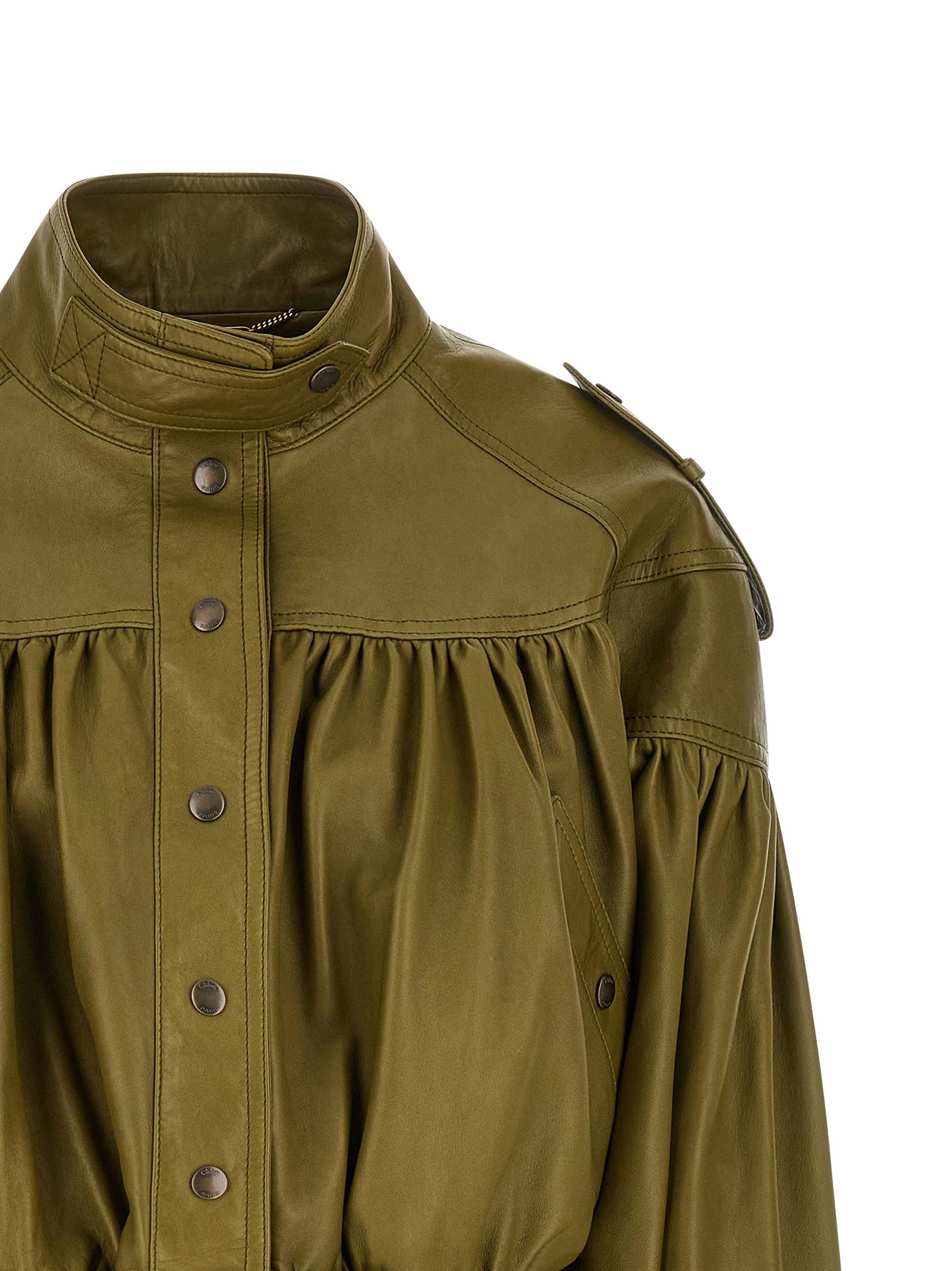 Chloé Women Smock Leather Jacket CHLOE