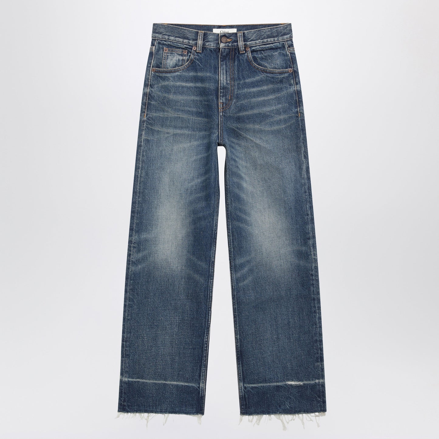 Chloe Bootcut Denim Jeans In Dark Cobalt Cotton Women CHLOE
