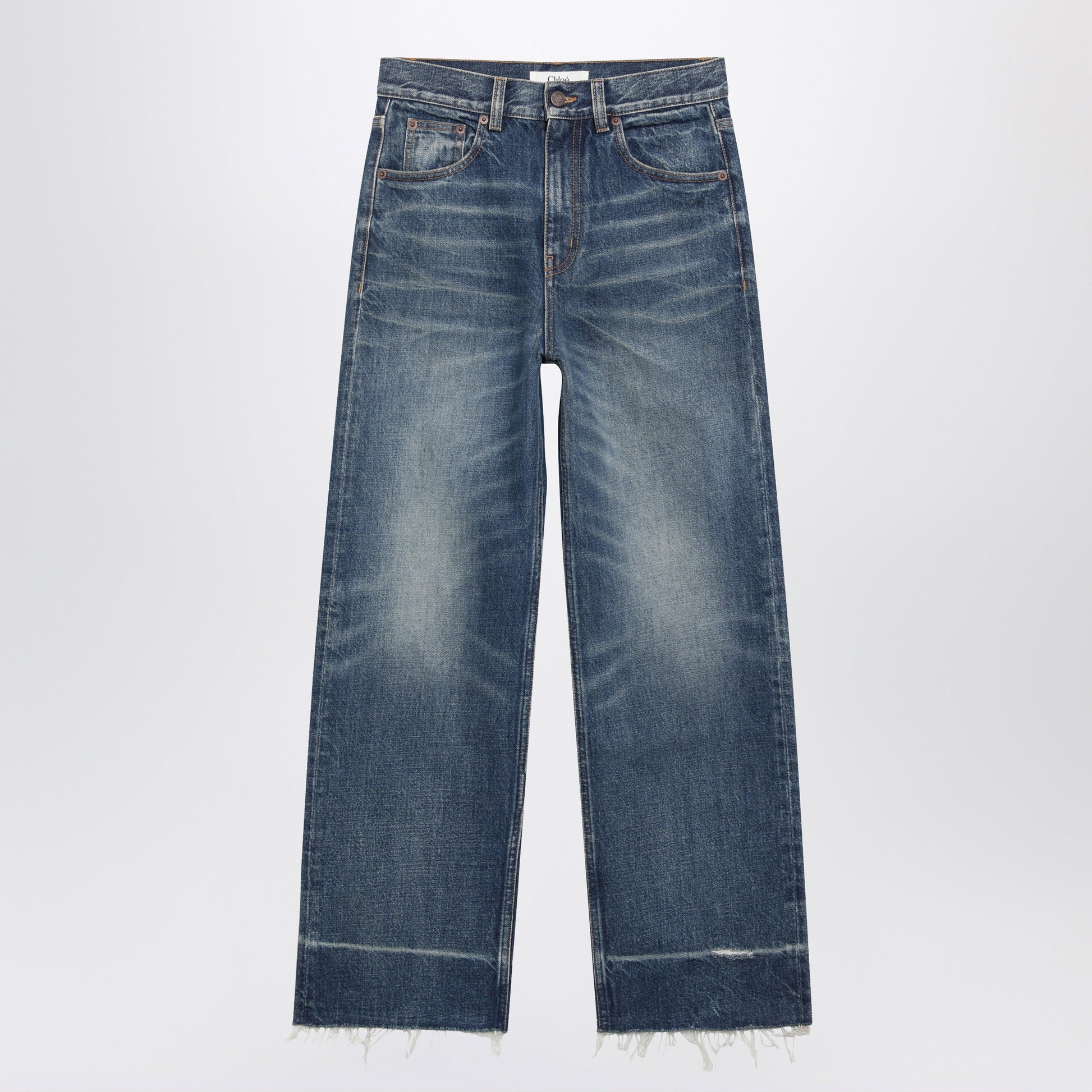 Chloe Bootcut Denim Jeans In Dark Cobalt Cotton Women CHLOE