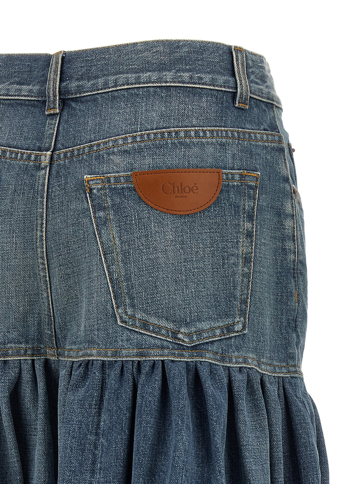 Chloé Women 'Balloon' Denim Skirt CHLOE
