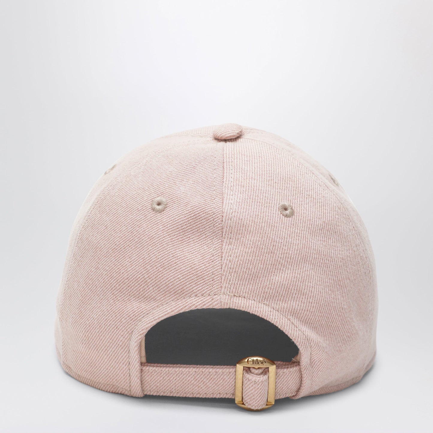 Chloe Pink Cotton Denim Baseball Cap Women CHLOE