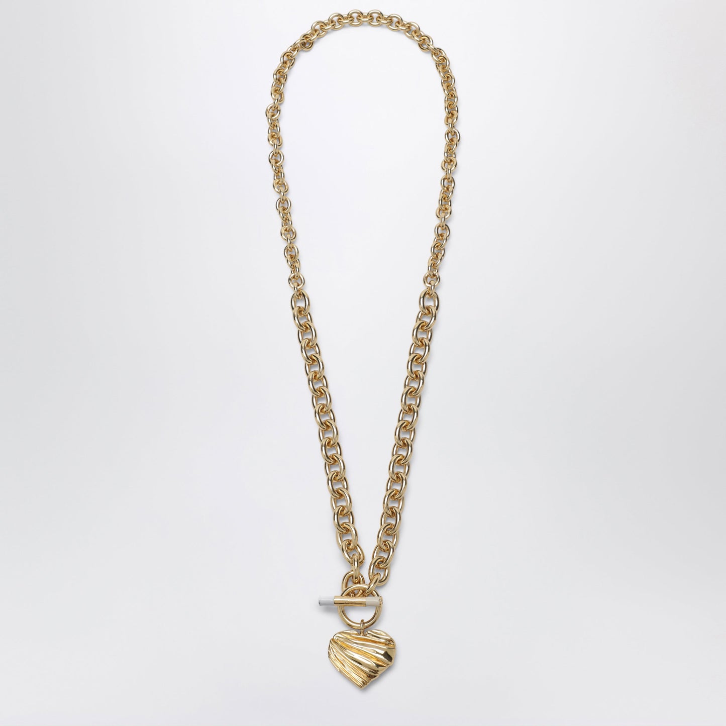 Chloe Gold/Ivory Heart Chain Necklace Women CHLOE
