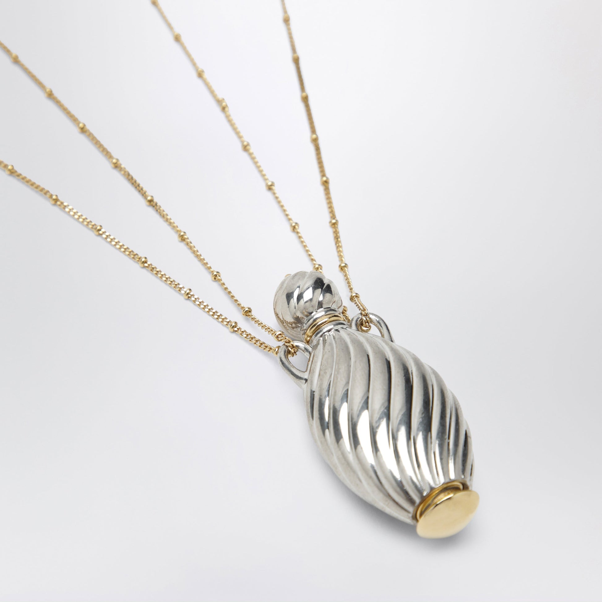Chloe Gold- And Silver-Plated Brass Bottle Pendant Necklace Women CHLOE