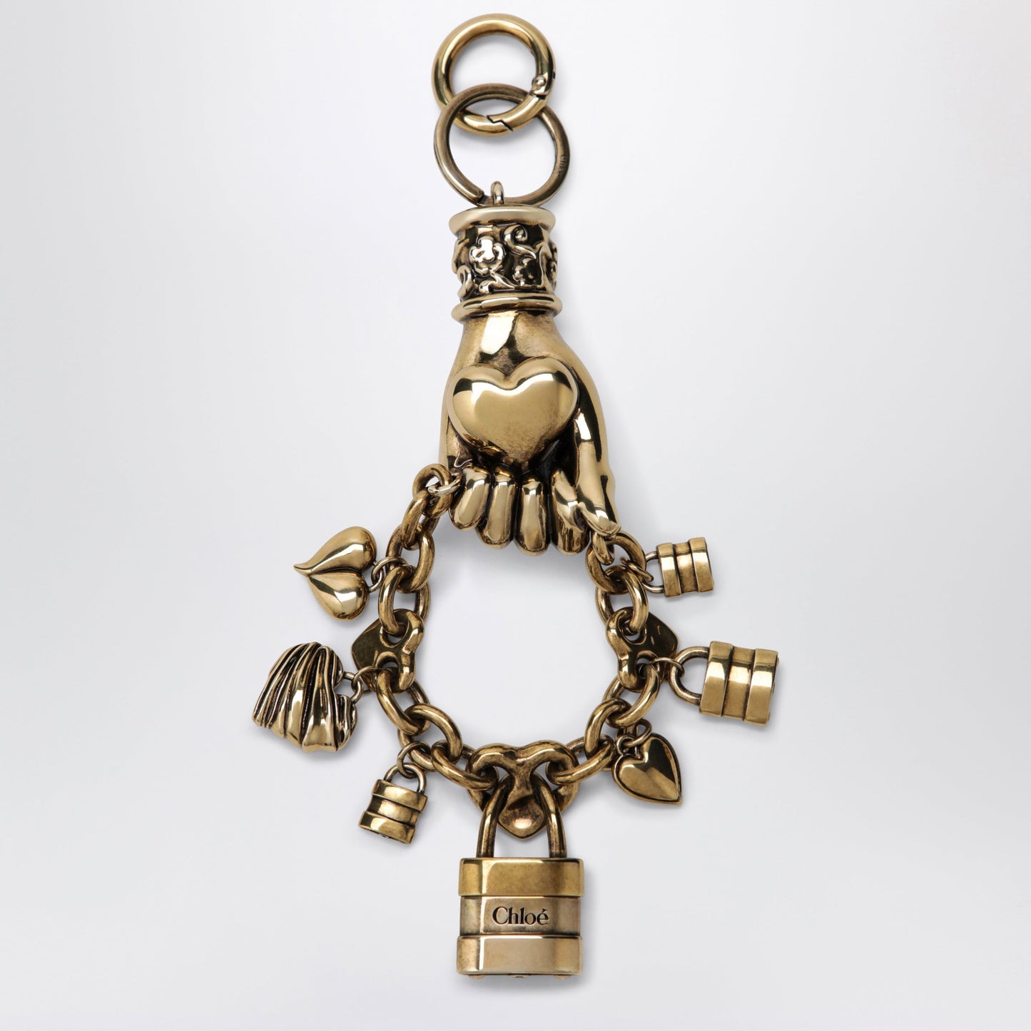 Chloe Chloe Symbols Hand & Heart Bag Charm Women CHLOE