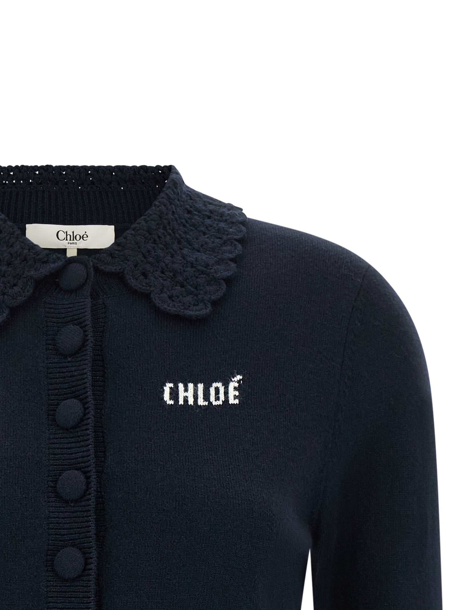Chloé Women Collared Cardigan CHLOE