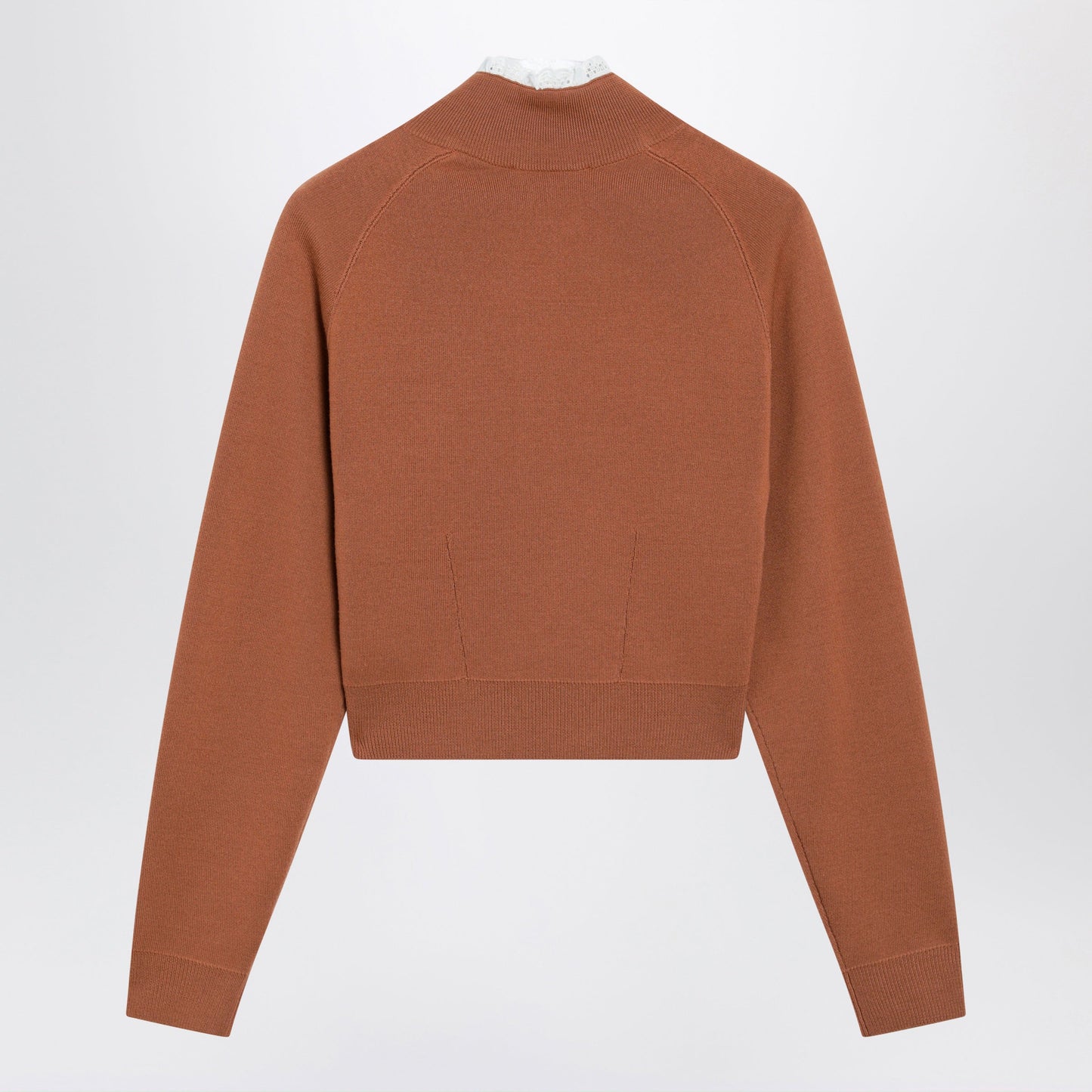Chloe Cognac-Colored Wool Sweater Women CHLOE