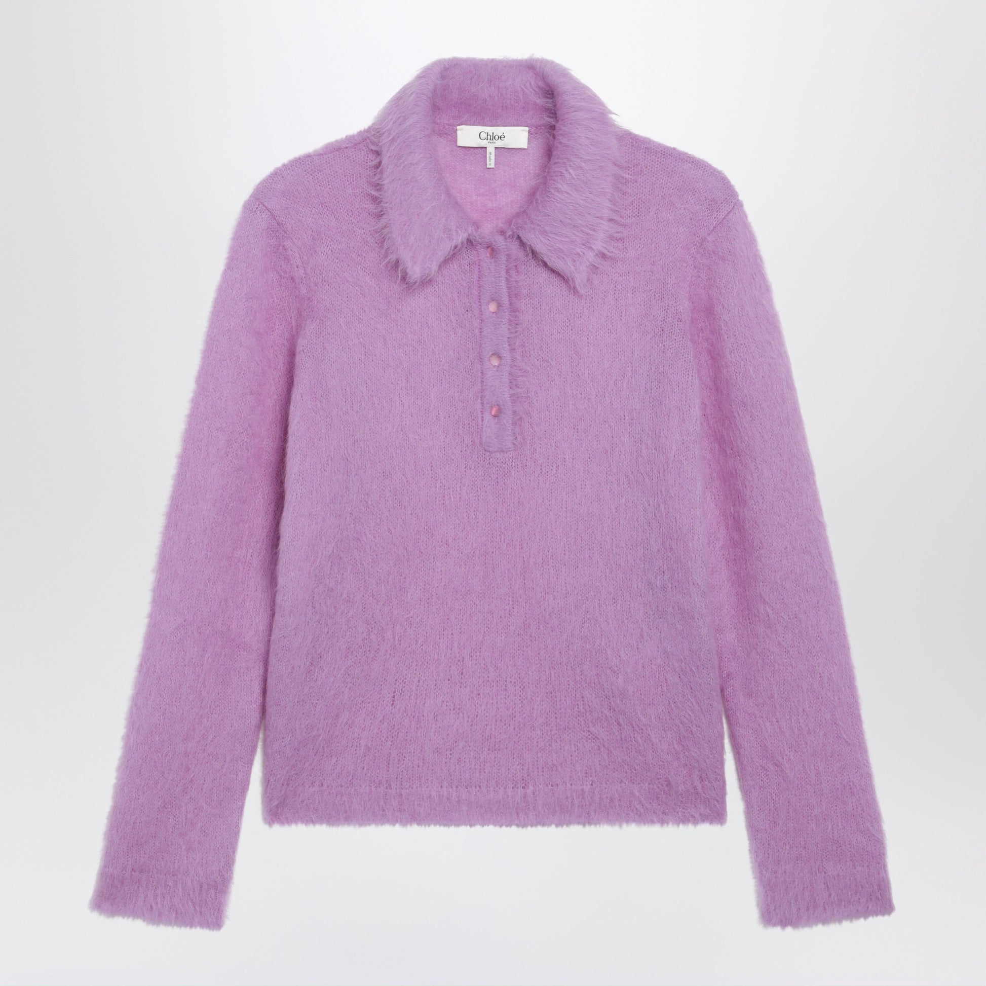 Chloe Lavender Alpaca-Blend Cardigan Women CHLOE