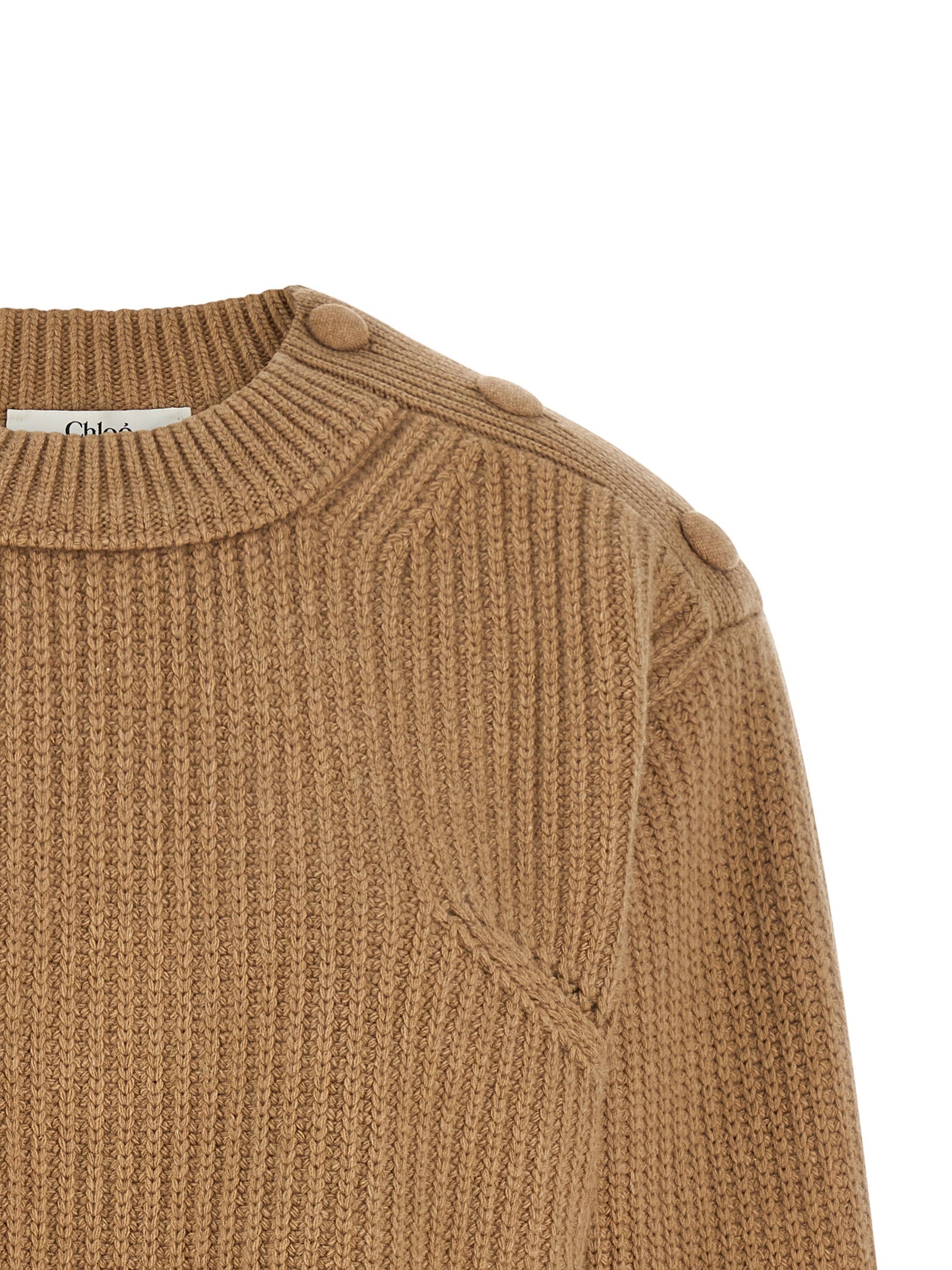Chloé Women Cropped Lace Sweater CHLOE