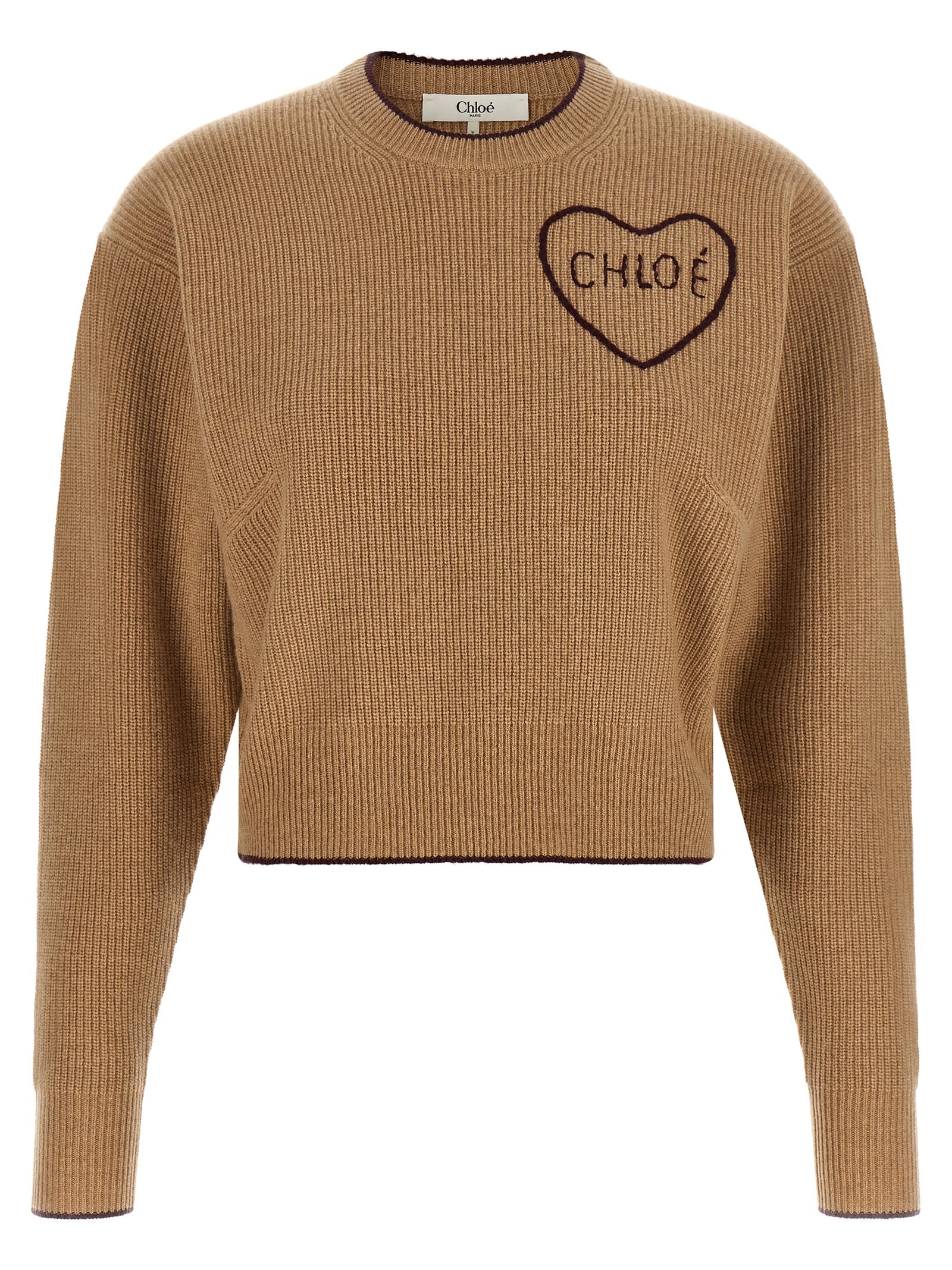 Chloé Women Heart Intarsia Sweater CHLOE
