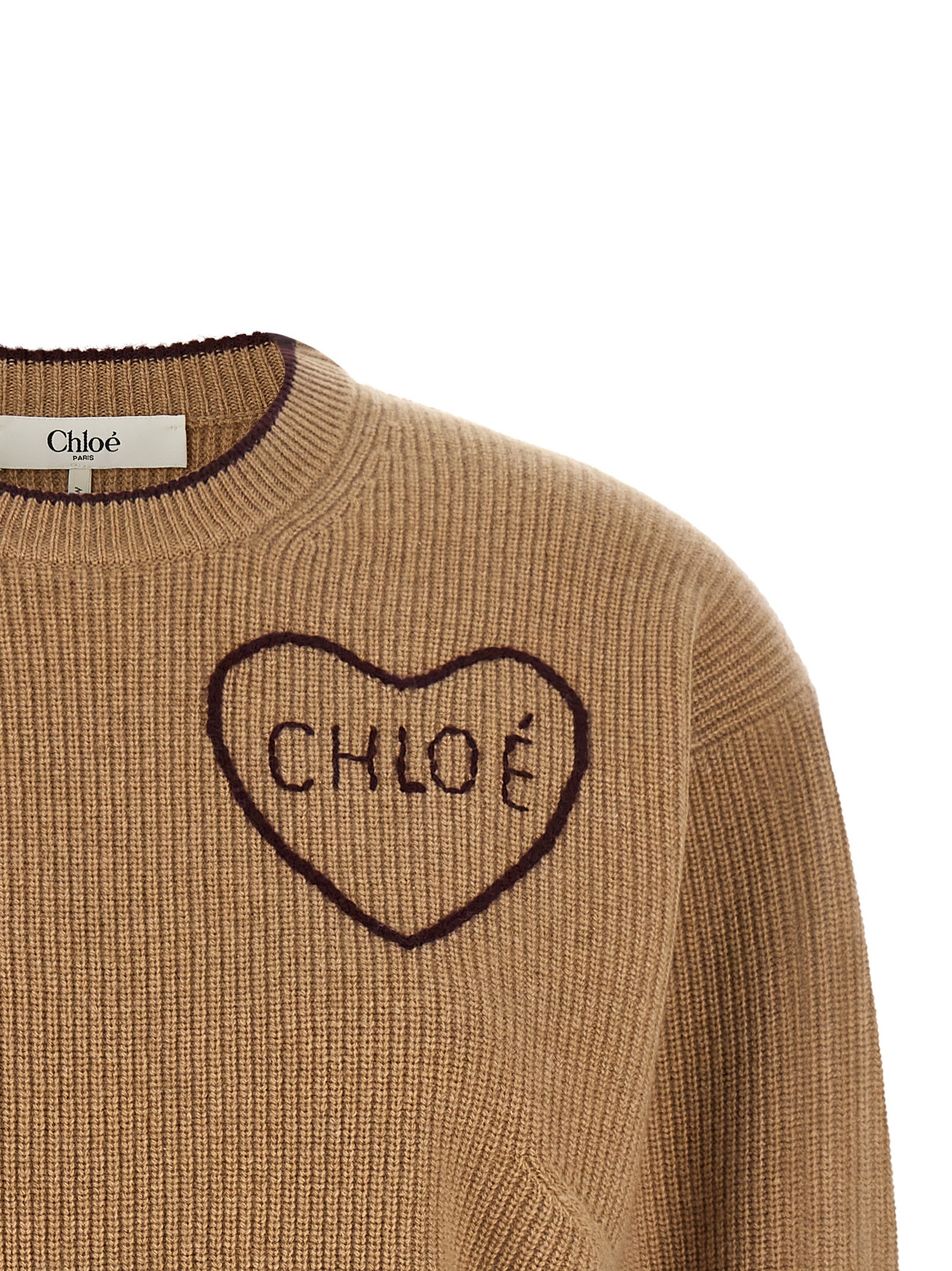 Chloé Women Heart Intarsia Sweater CHLOE
