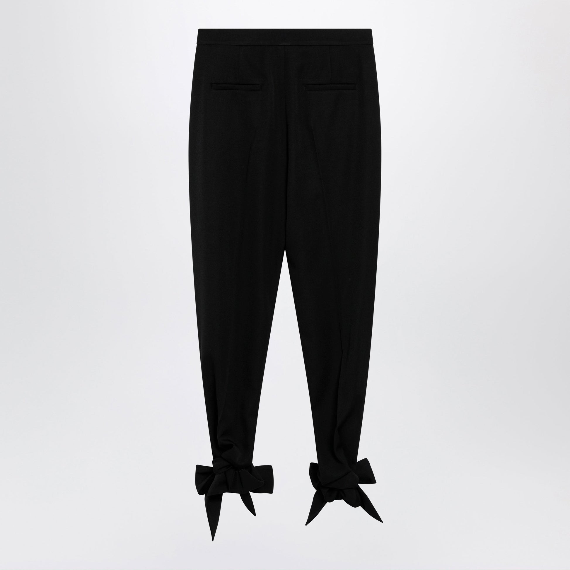 Chloe Black Pleated Fluid Crãªpe De Chine Trousers Women CHLOE
