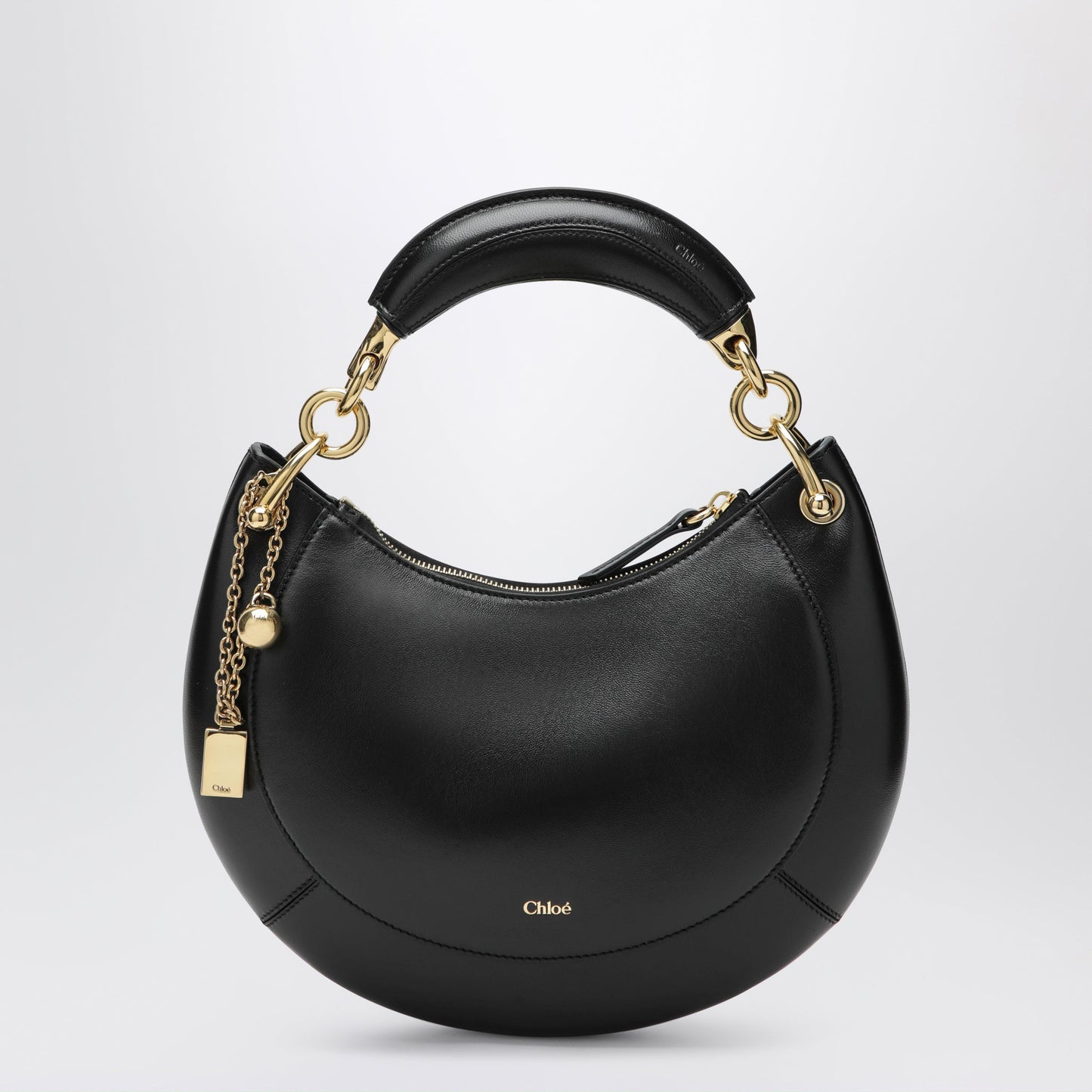 Chloe Black Leather Marcie Shoulder Bag Women CHLOE